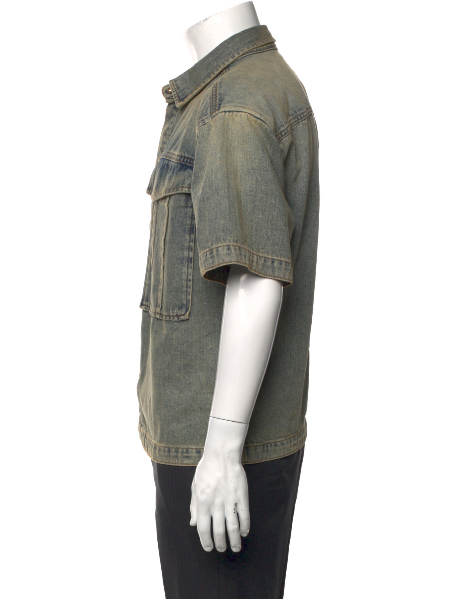 Entire Studios Short Sleeve Denim Shirt w/ Tags