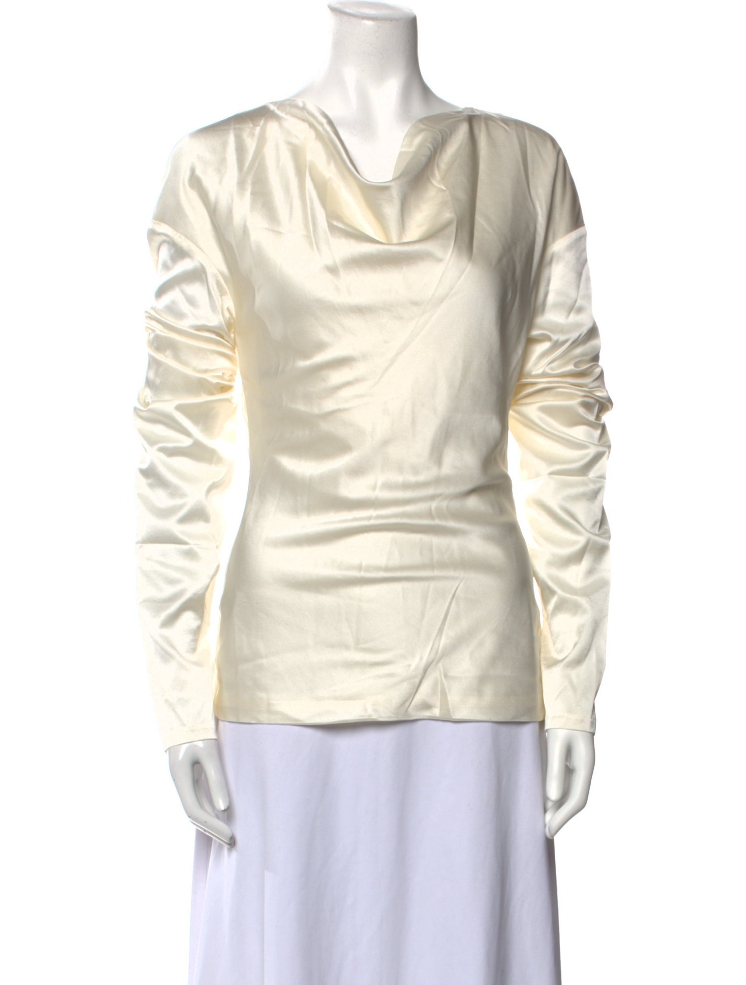 Entire Studios Silk Cowl Neck Top w/ Tags