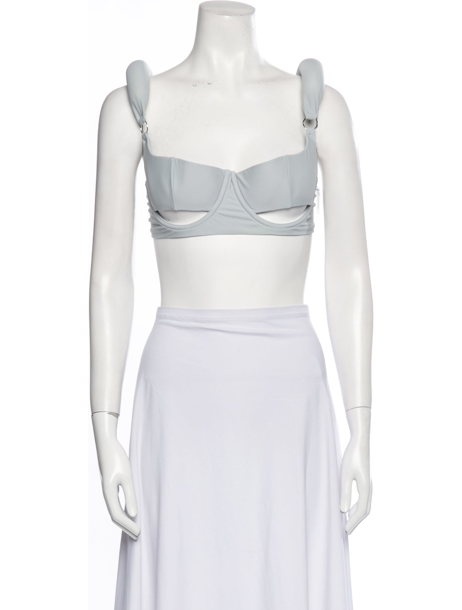 Entire Studios Square Neckline Sleeveless Crop Top