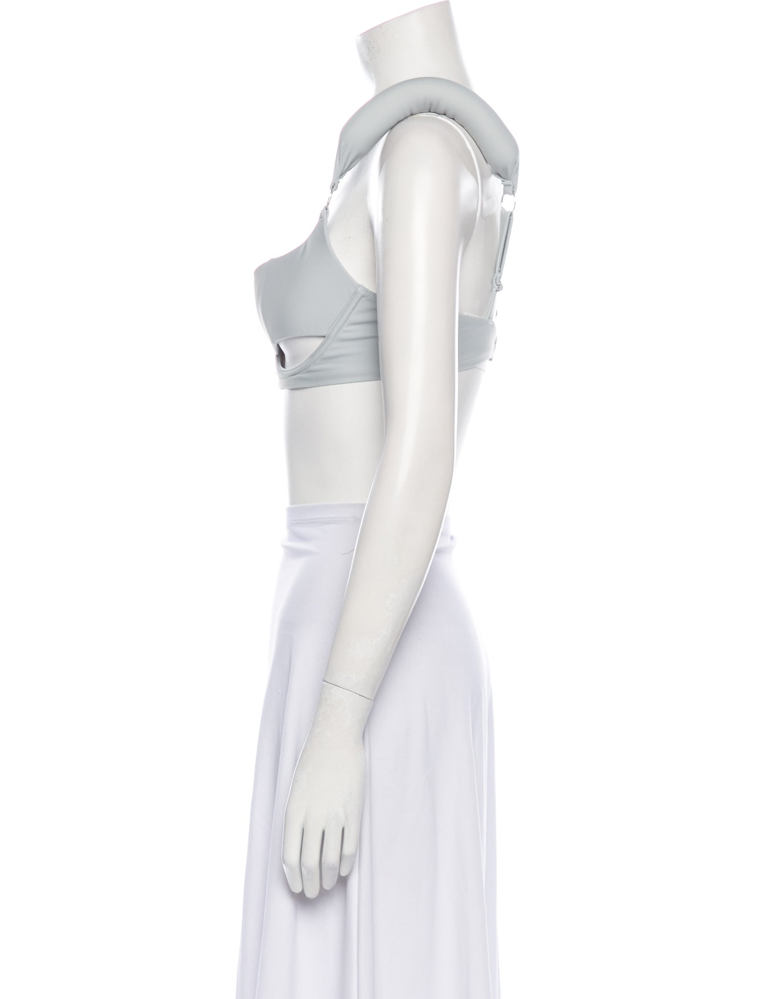 Entire Studios Square Neckline Sleeveless Crop Top