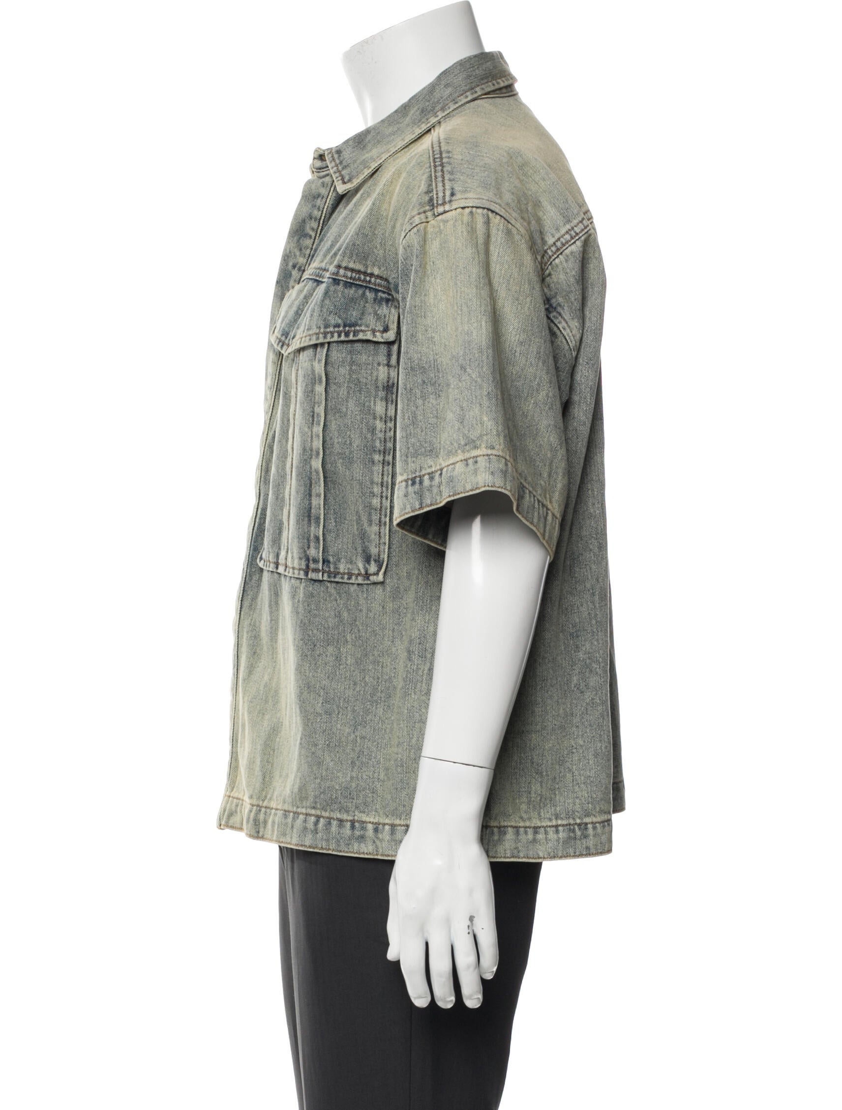 Entire Studios Short Sleeve Denim Shirt