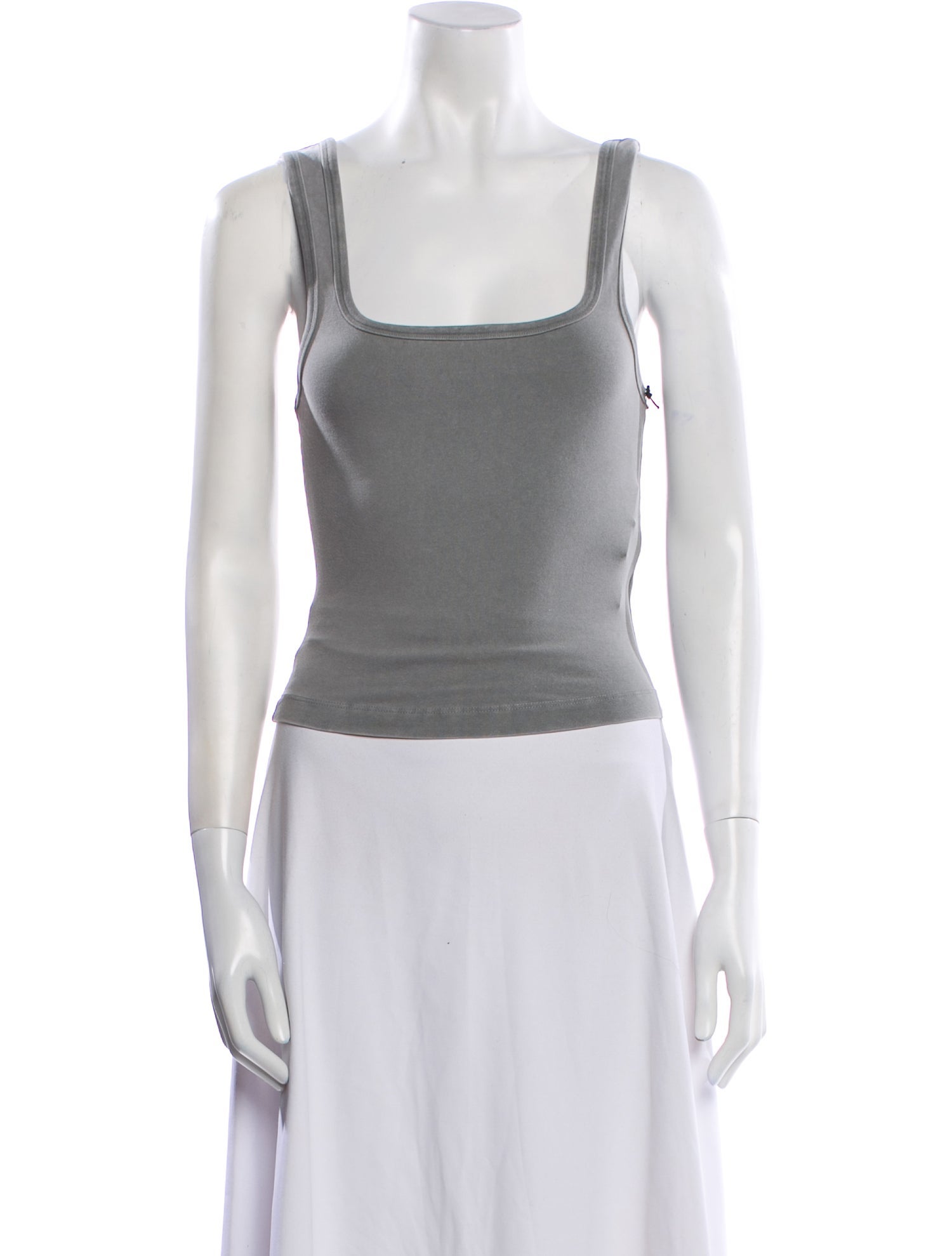 Entire Studios Square Neckline Sleeveless Crop Top