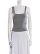 Entire Studios Square Neckline Sleeveless Crop Top