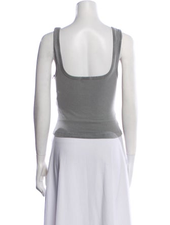 Entire Studios Square Neckline Sleeveless Crop Top