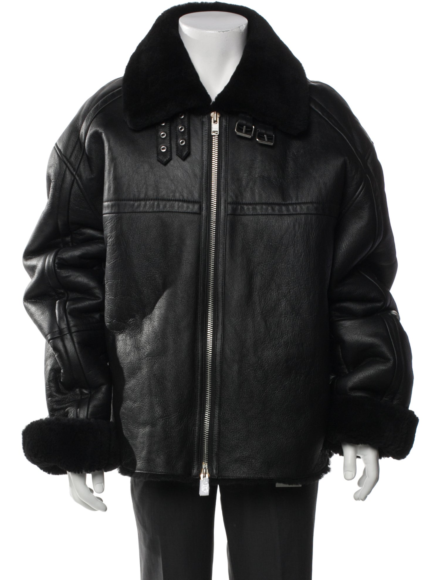 Entire Studios Shearling Moto Jacket