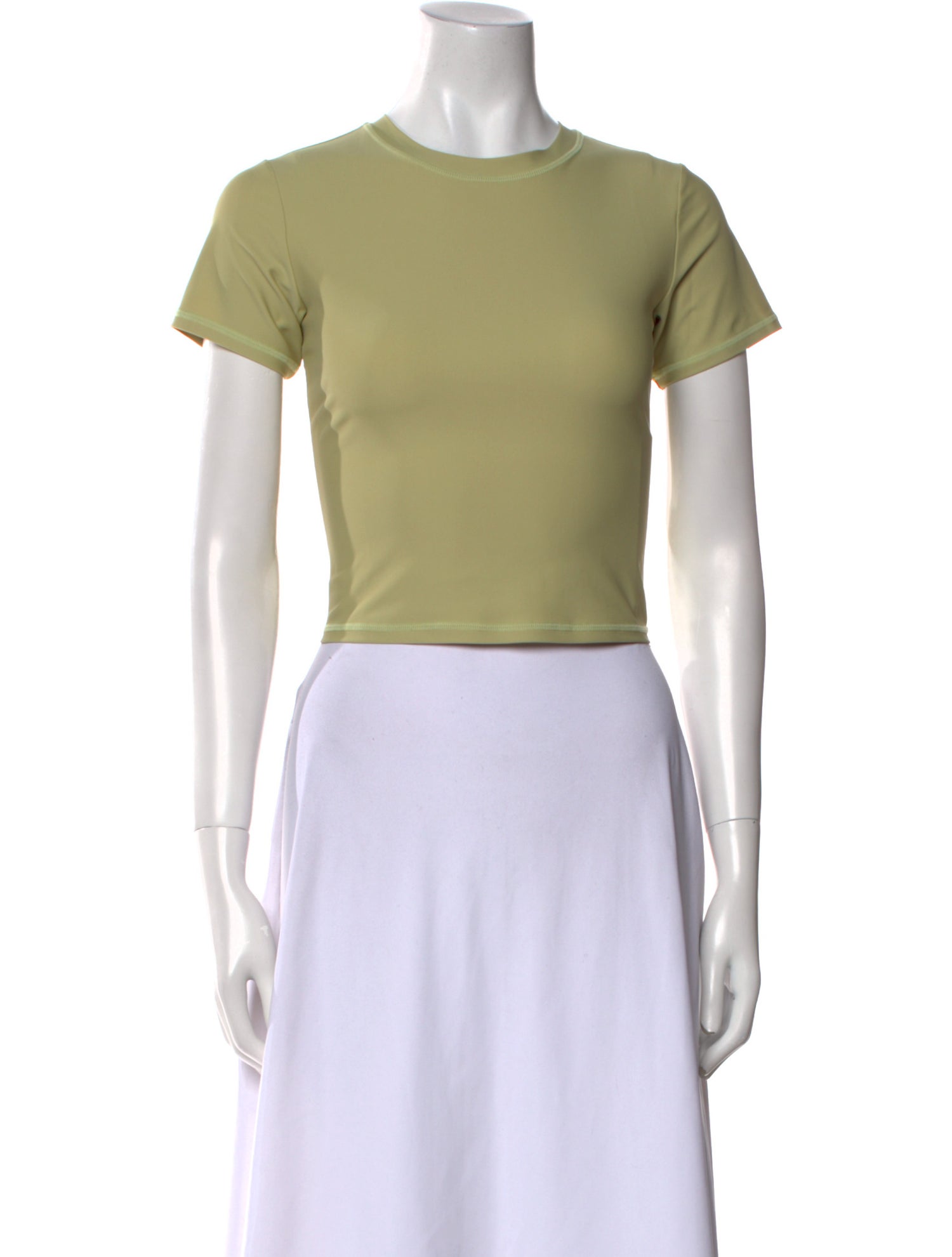 Entire Studios Nylon Crew Neck Crop Top