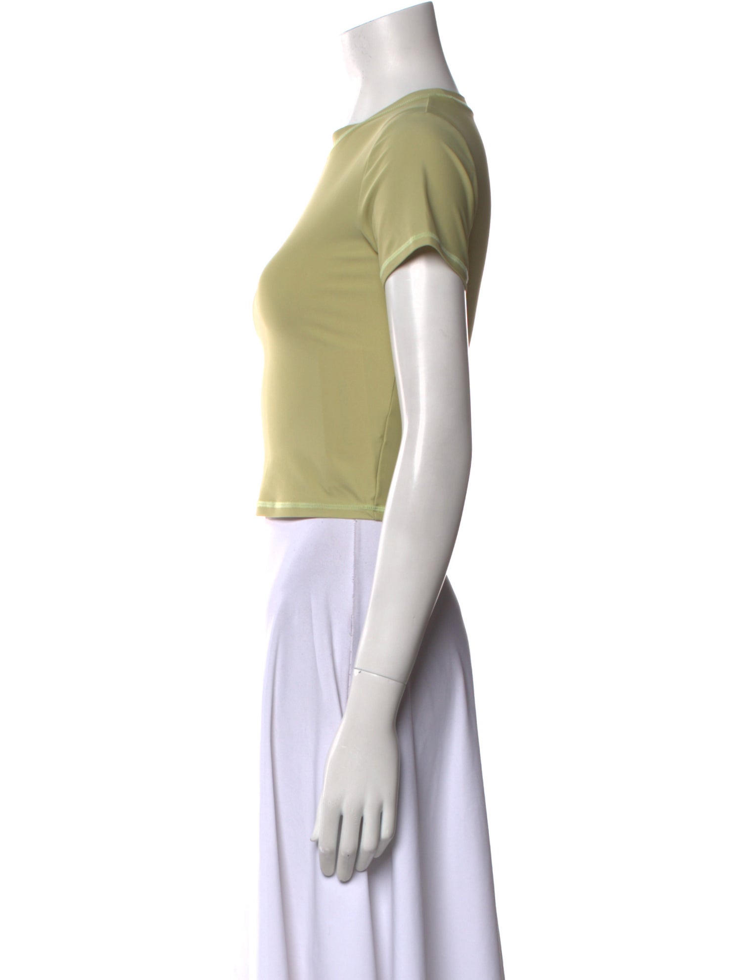 Entire Studios Nylon Crew Neck Crop Top