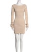 Entire Studios Bateau Neckline Mini Dress