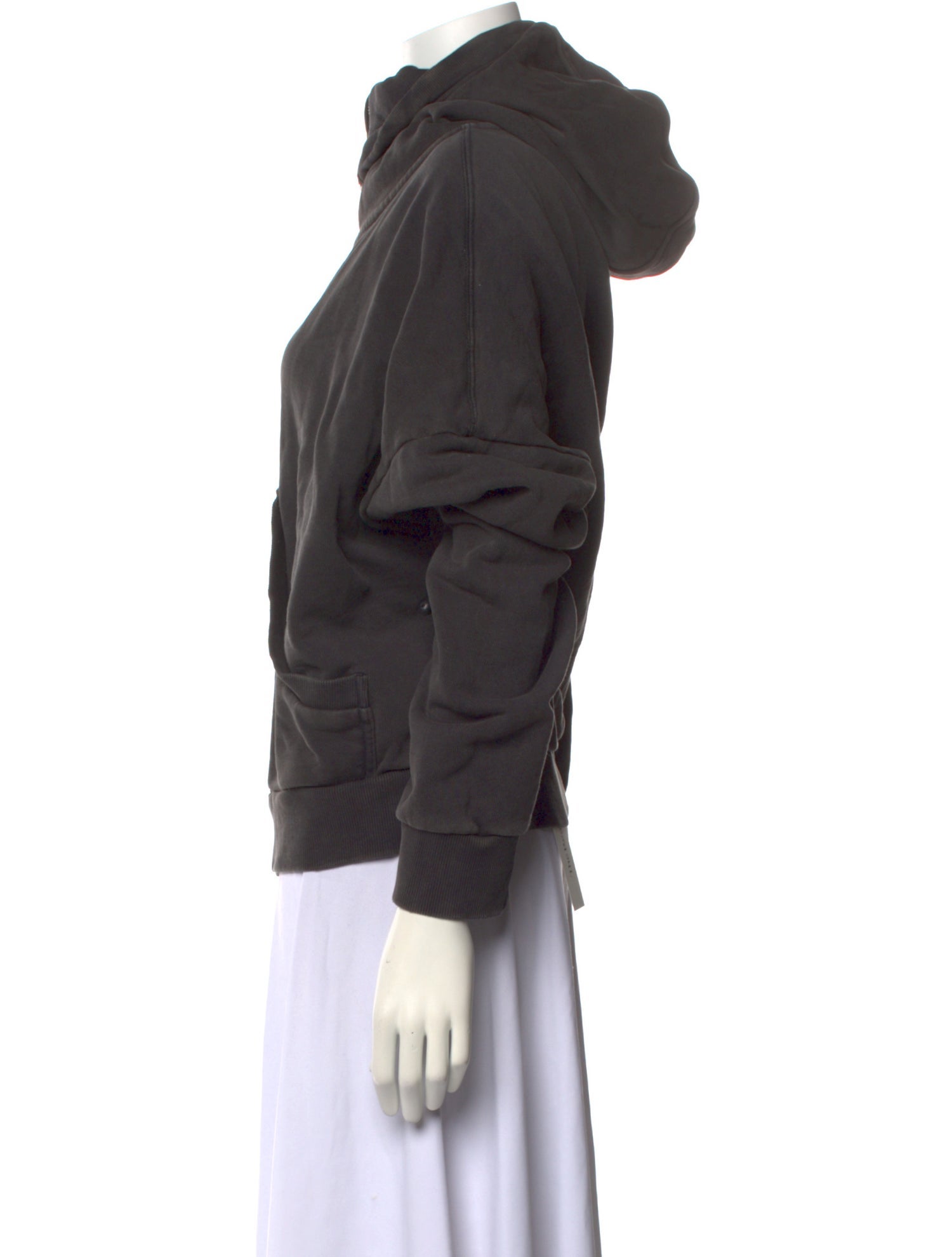 Entire Studios Mock Neck Three-Quarter Sleeve Sweatshirt