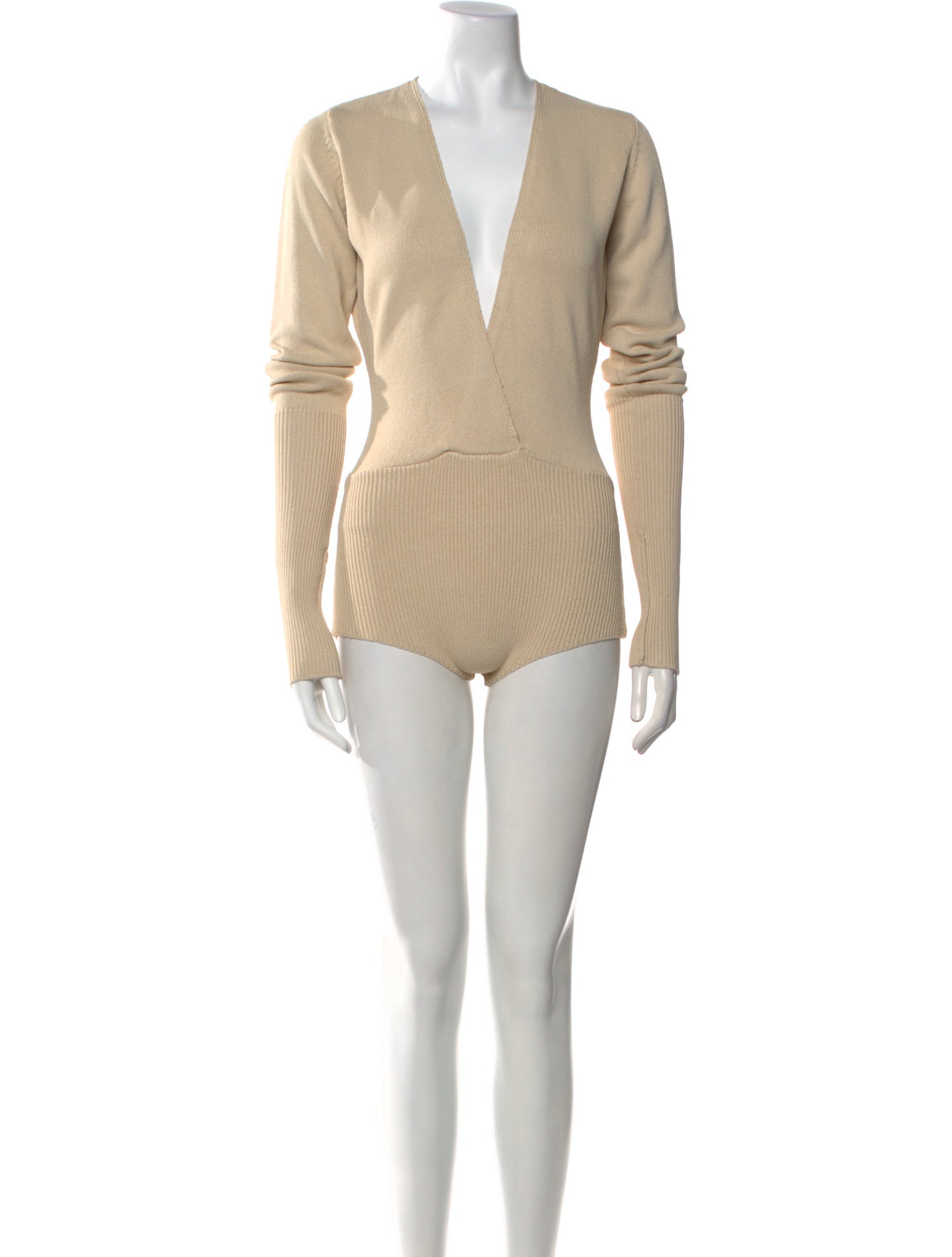 Entire Studios V-Neck Long Sleeve Bodysuit