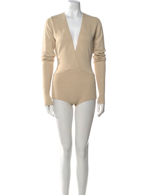 Entire Studios V-Neck Long Sleeve Bodysuit