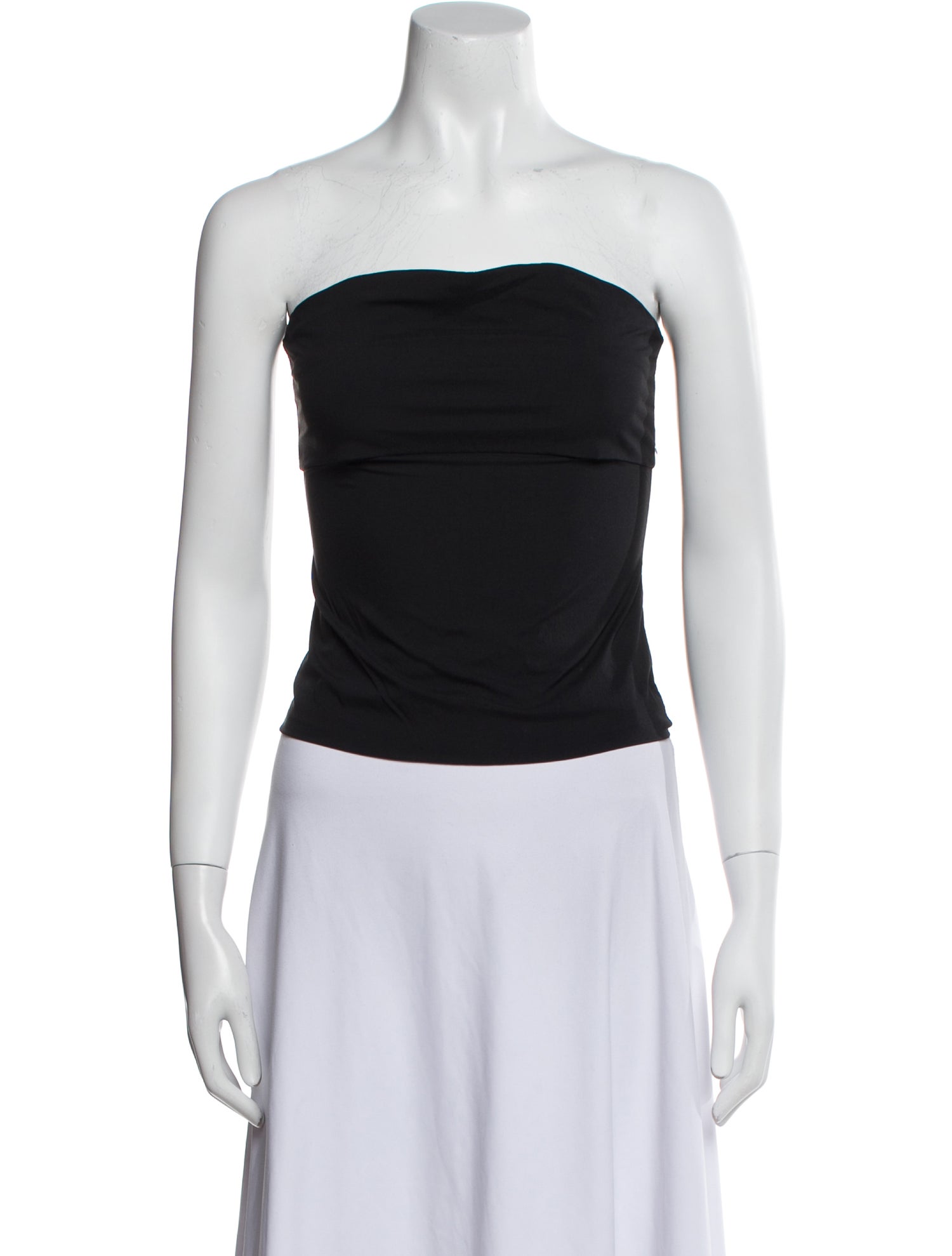 Entire Studios Nylon Strapless Crop Top