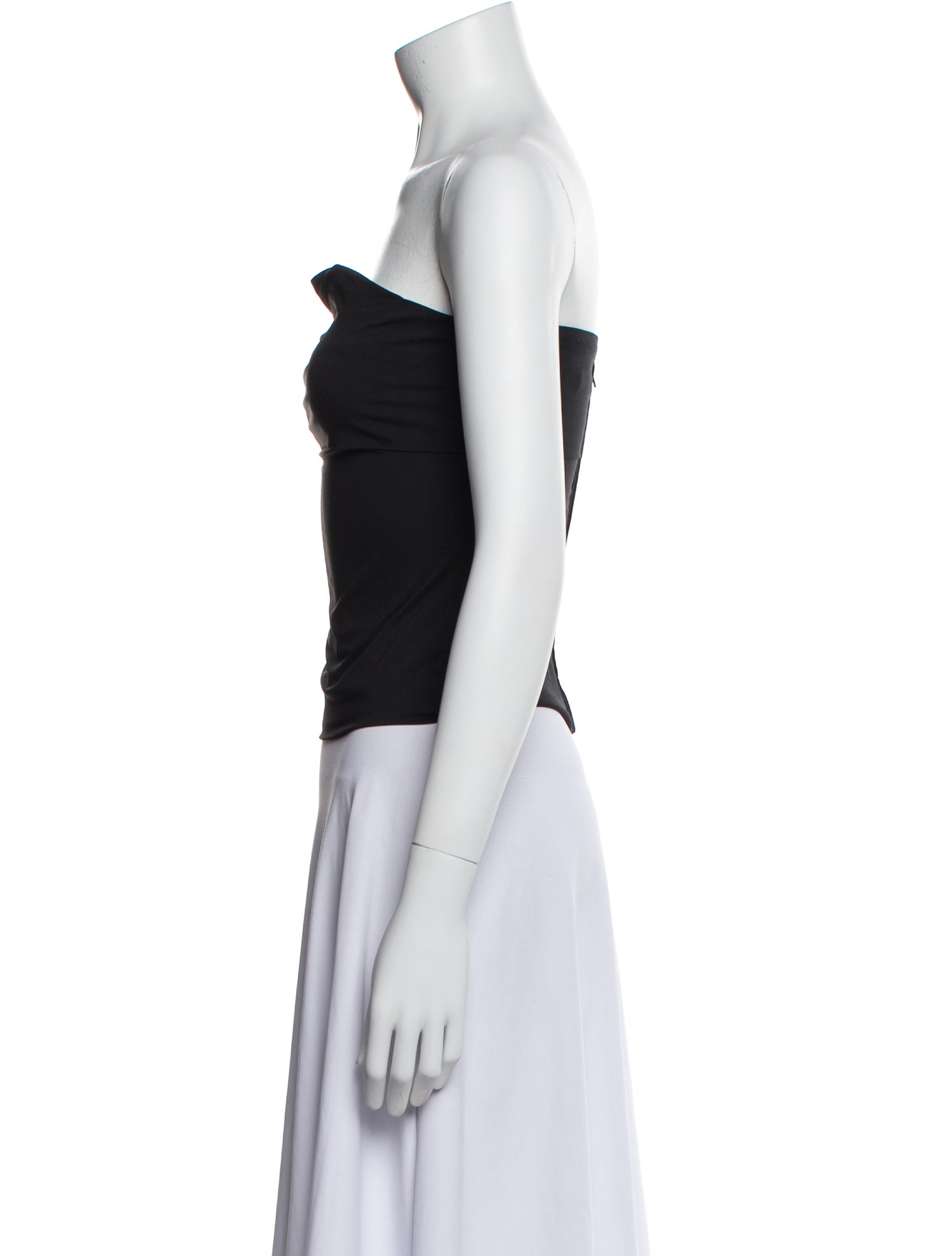 Entire Studios Nylon Strapless Crop Top