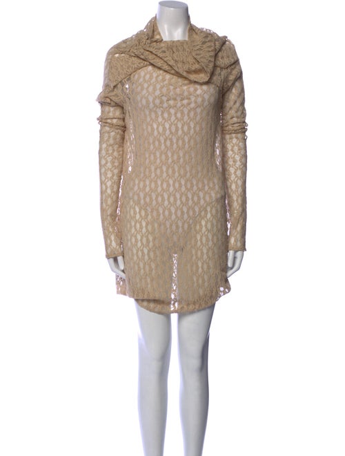 Entire Studios Cowl Neck Mini Dress