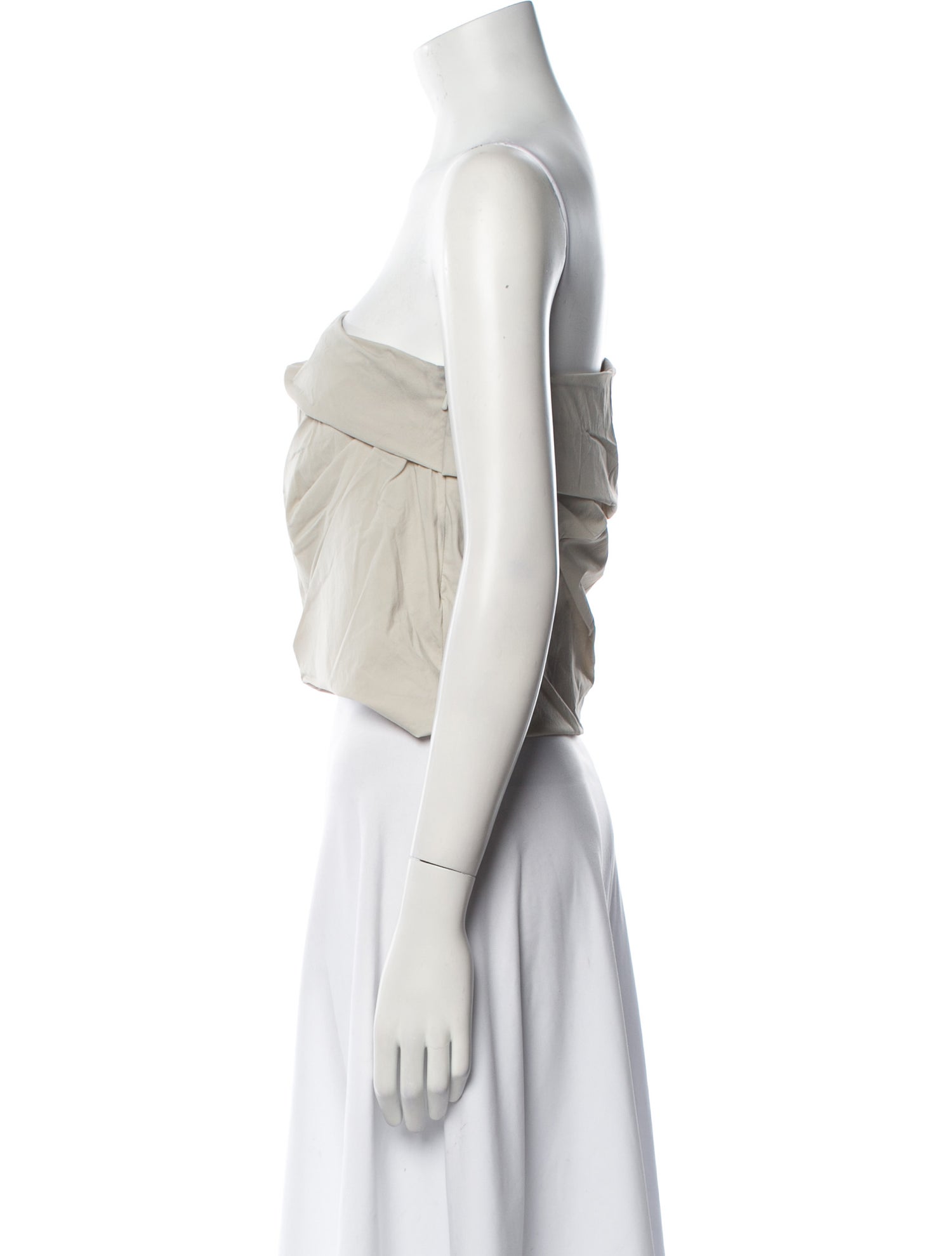 Entire Studios Strapless Crop Top