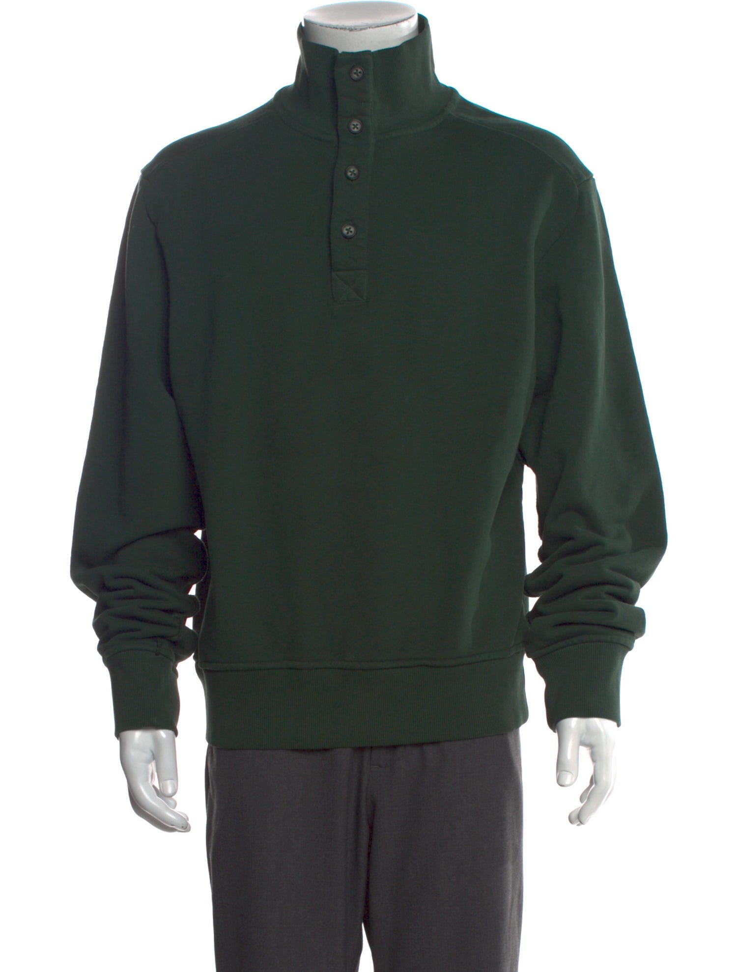 Entire Studios Mock Neck Long Sleeve Sweatshirt