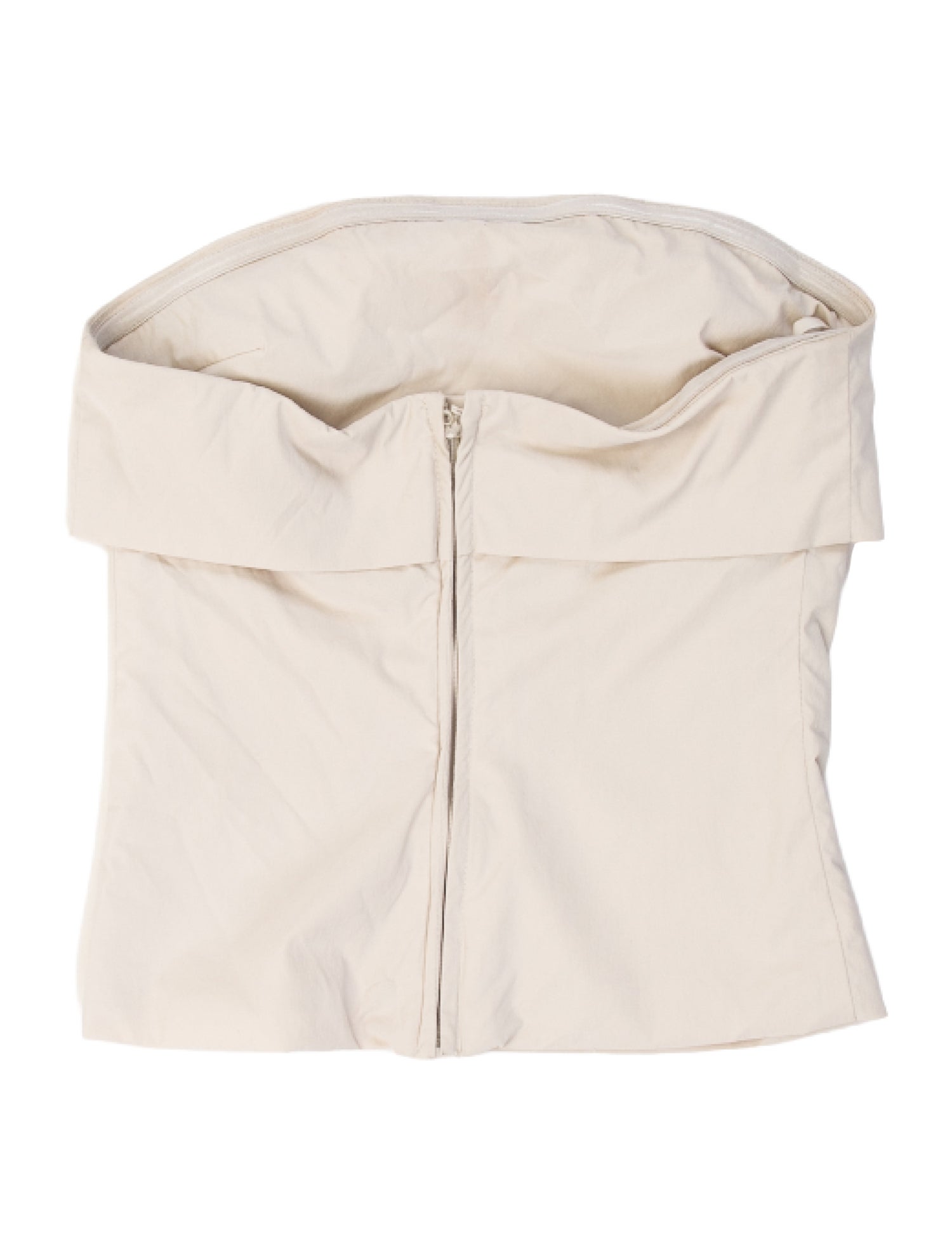 Entire Studios Strapless Crop Top