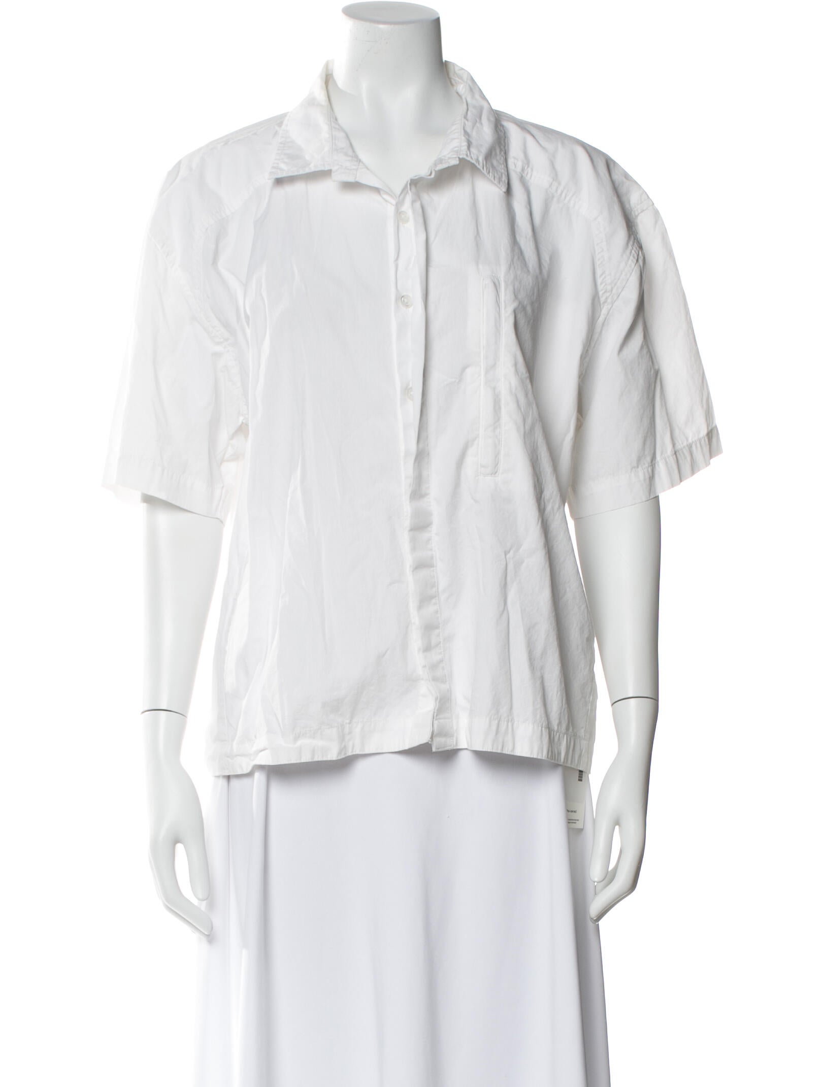 Entire Studios Three-Quarter Sleeve Button-Up Top