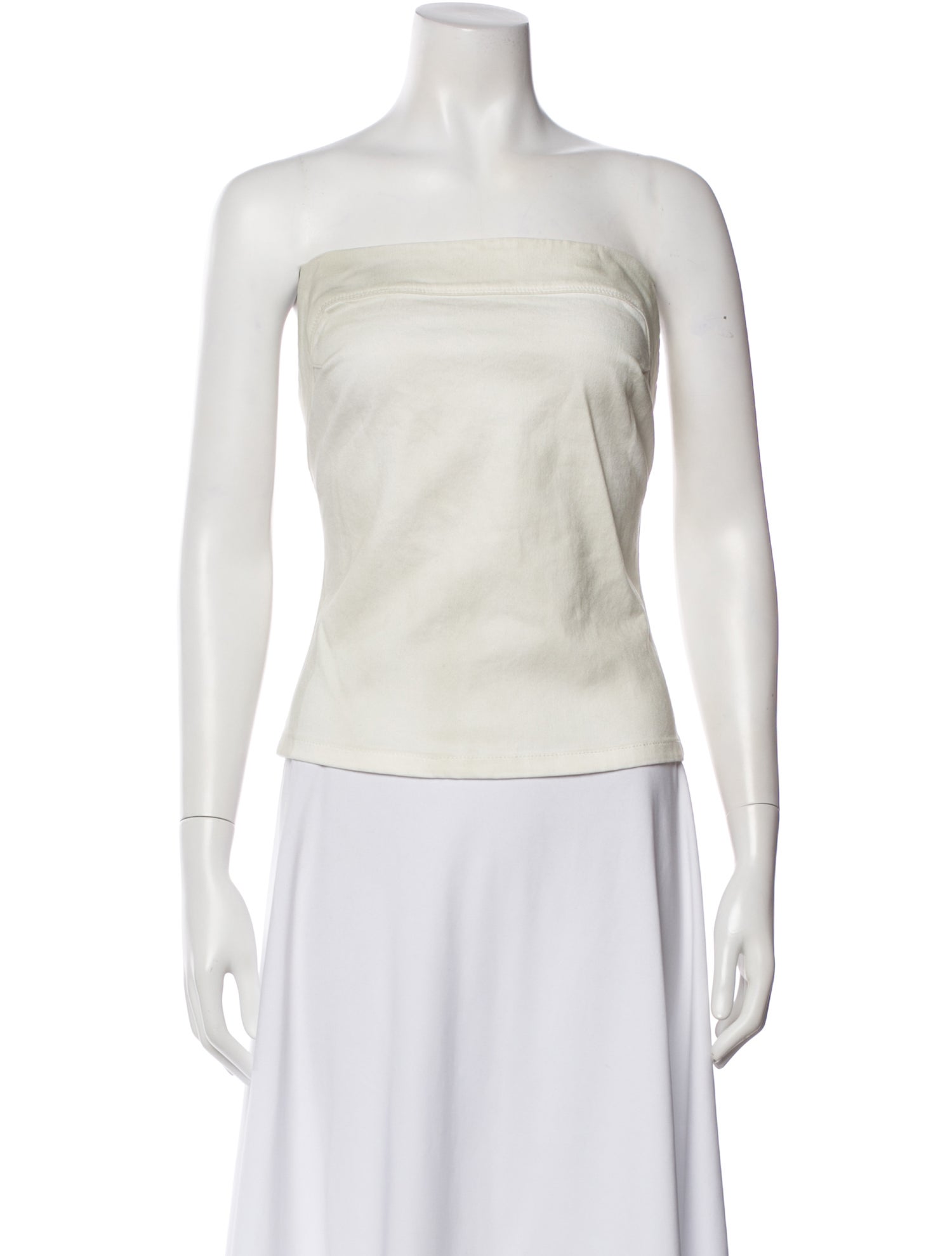 Entire Studios Strapless Crop Top