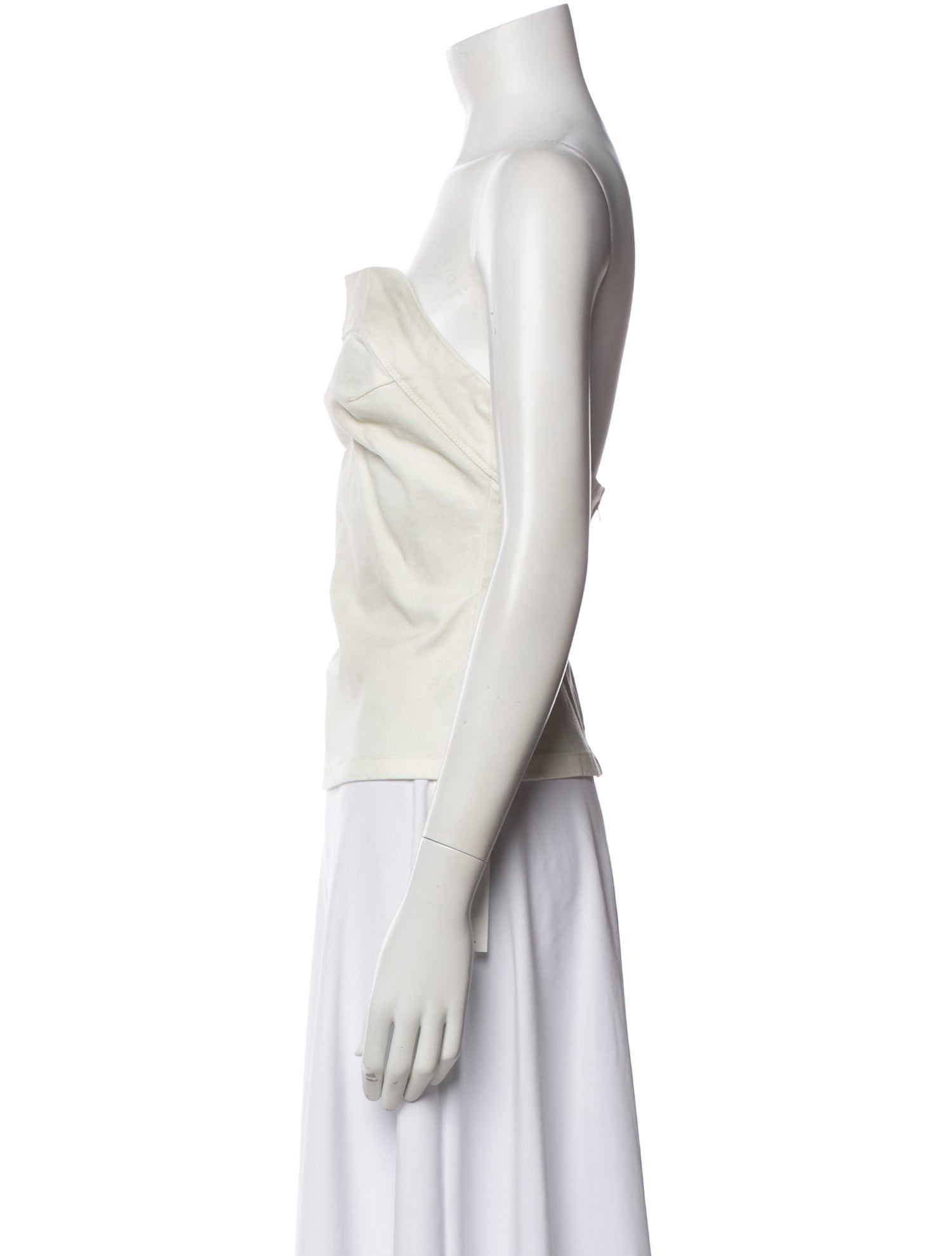 Entire Studios Strapless Crop Top