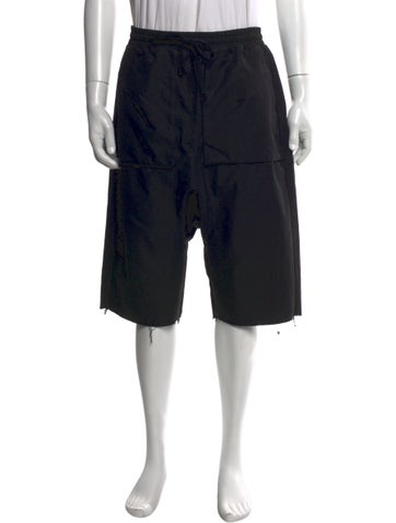 Pre-owned Entire Studios Flat Front Shorts In Black