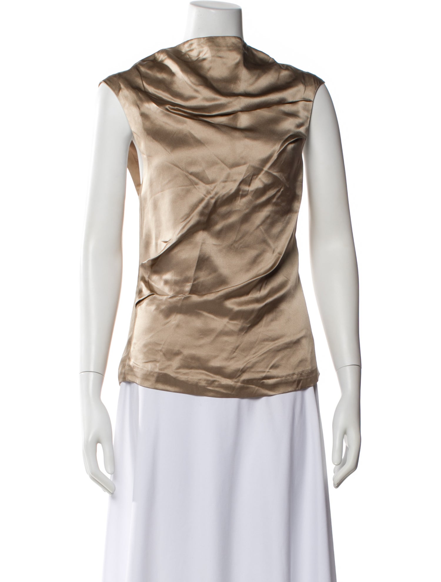 Entire Studios Cowl Neck Short Sleeve Top