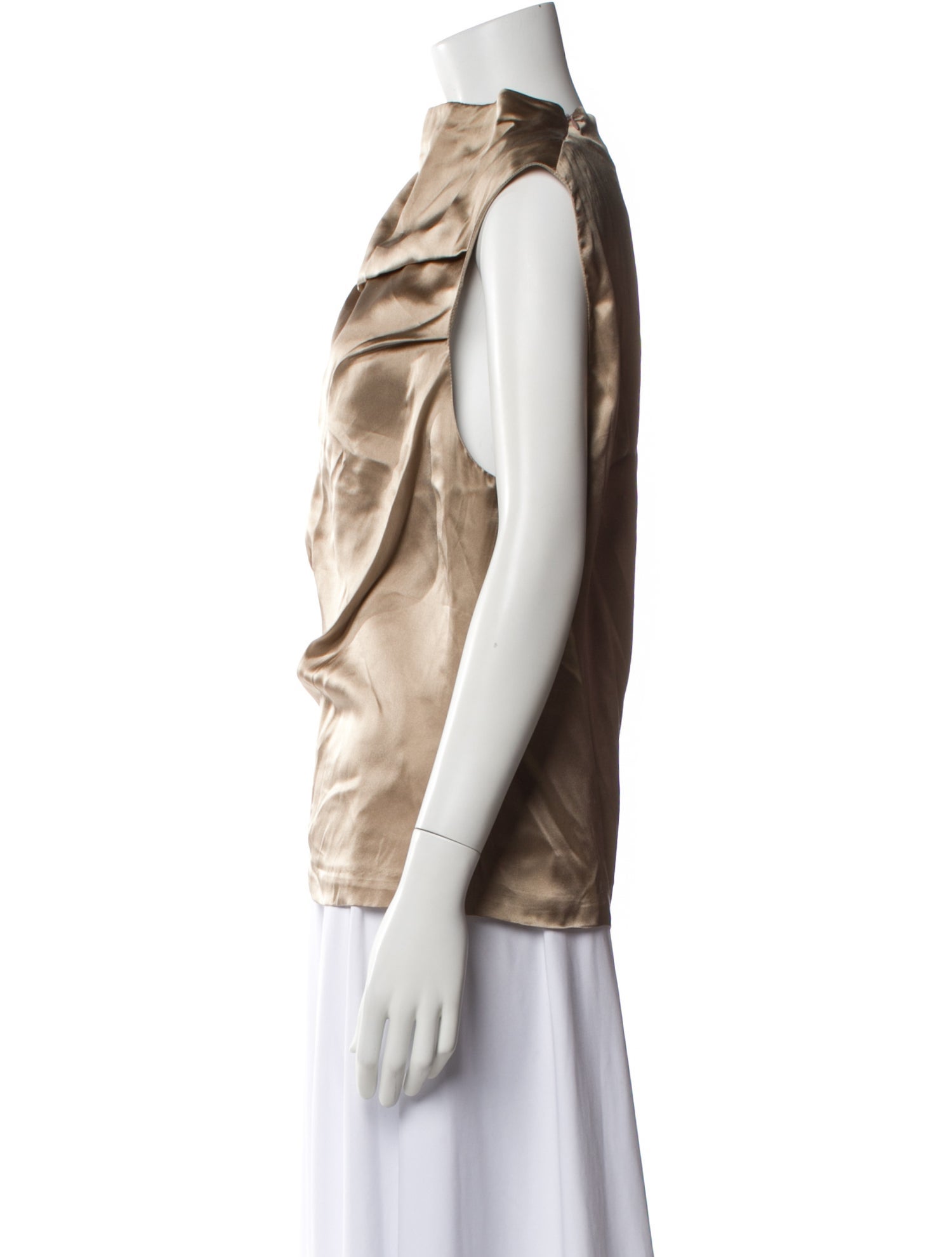 Entire Studios Cowl Neck Short Sleeve Top