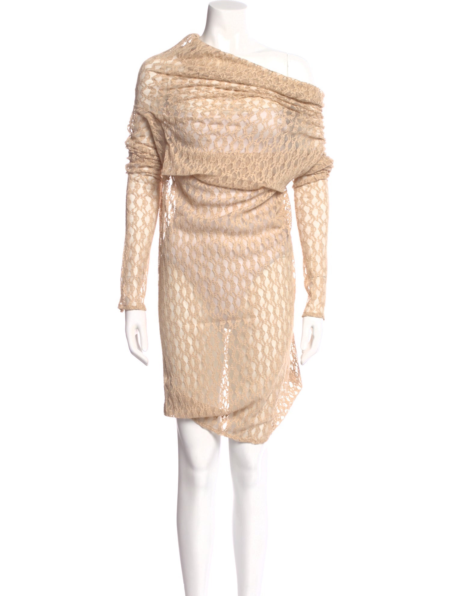 Entire Studios Cowl Neck Knee-Length Dress