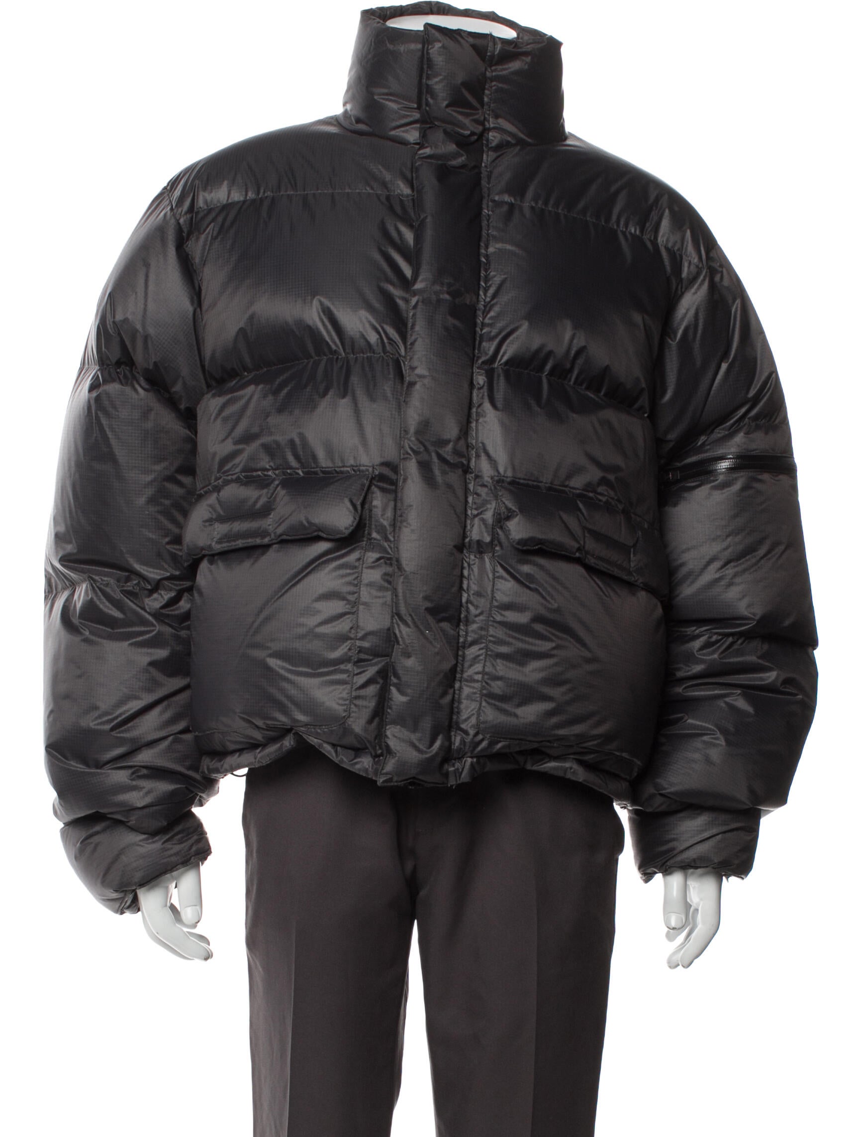 Entire Studios Leather Puffer Coat