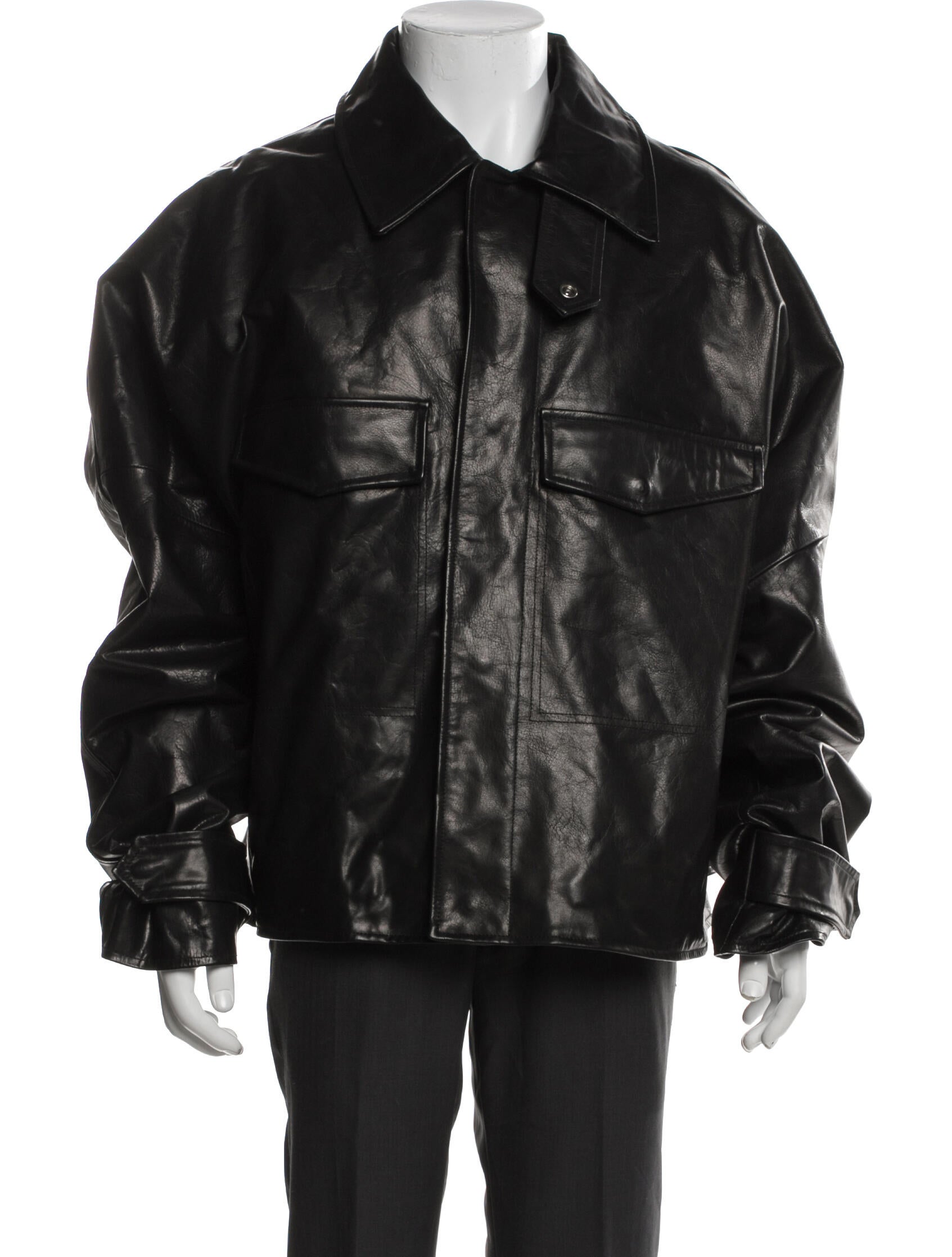 Entire Studios Leather Utility Jacket