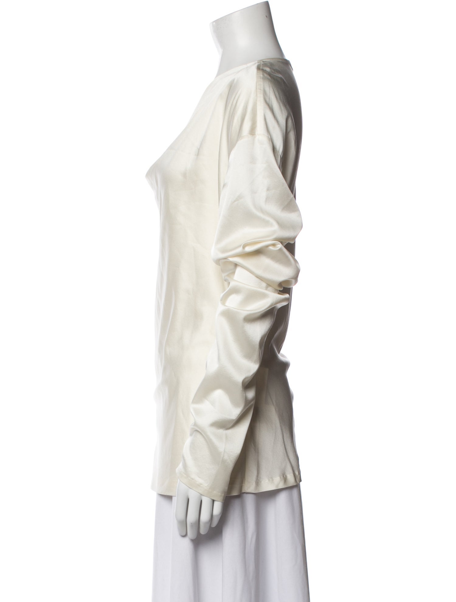 Entire Studios Silk Cowl Neck Top