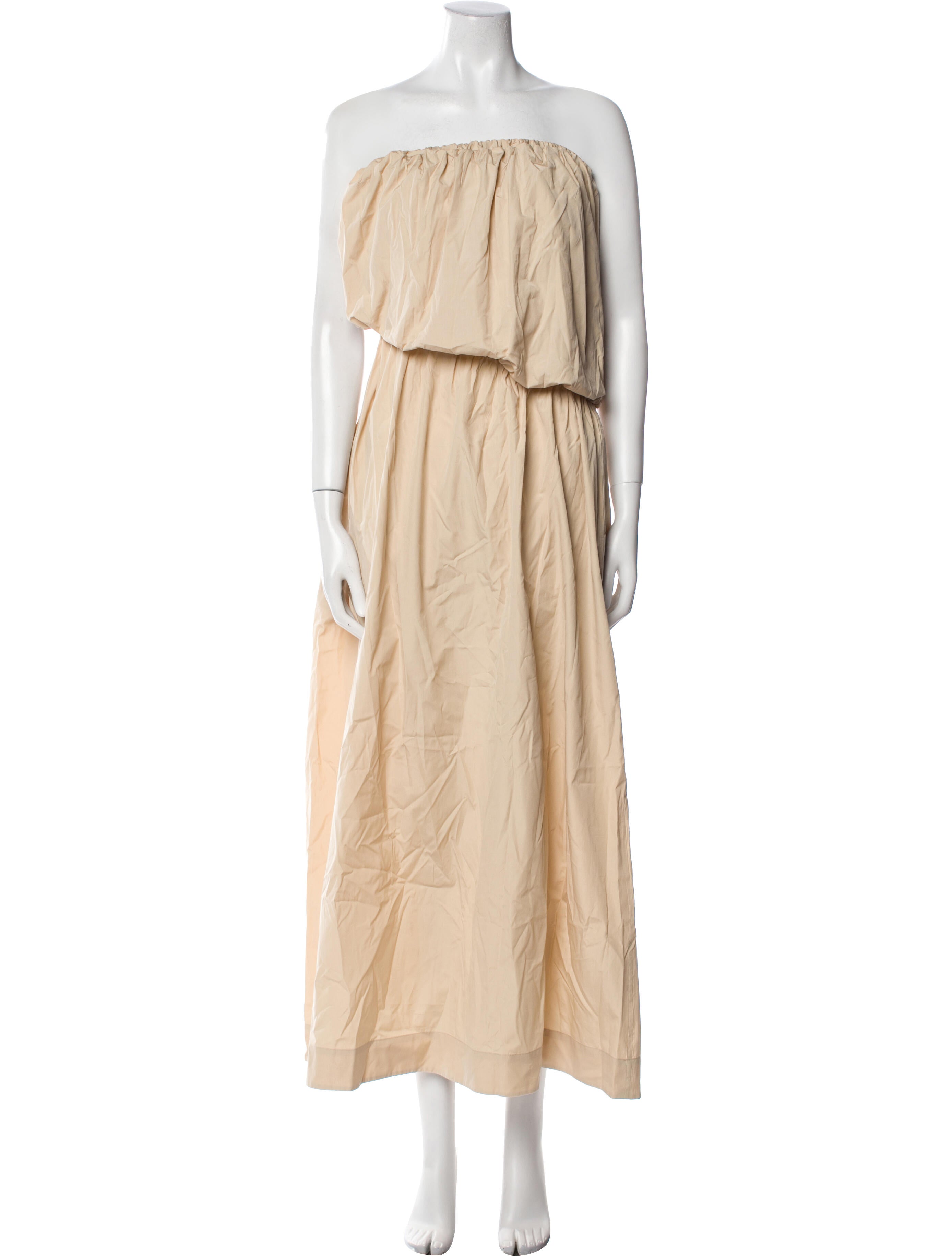 Esse Studios Strapless Midi Length Dress