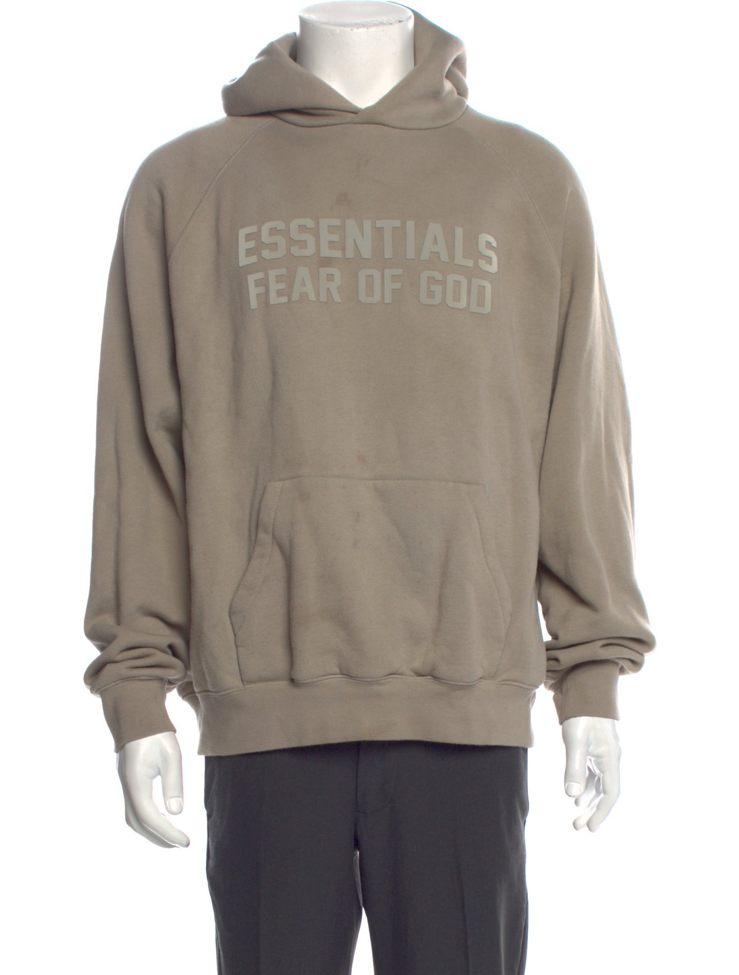 Essentials - Fear of God 2021 V-Neck Hoodie w/ Tags - Neutrals ...