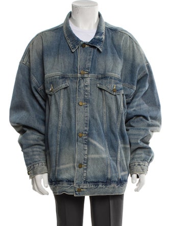 Essentials - Fear of God Graphic Print Denim Jacket