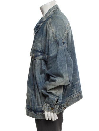 Essentials - Fear of God Graphic Print Denim Jacket
