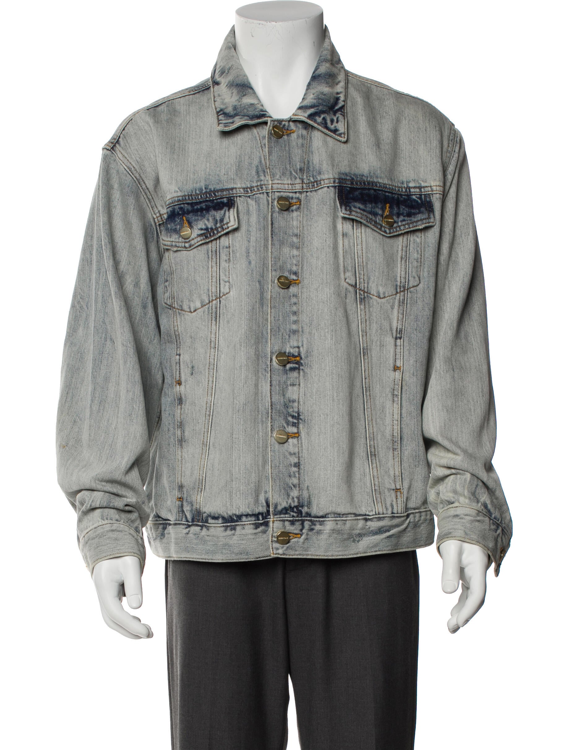 Essentials - Fear of God Graphic Print Denim Jacket