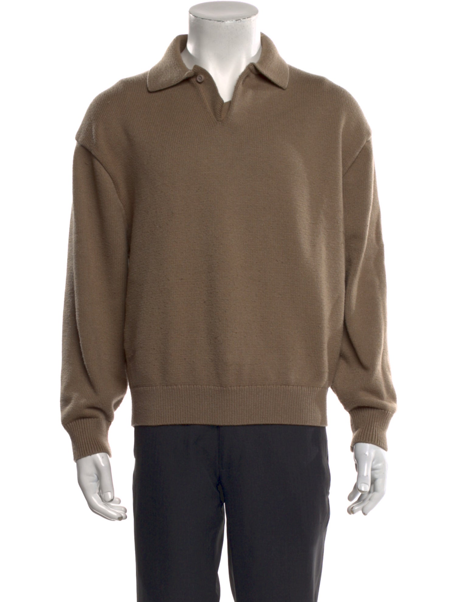 Essentials - Fear of God Collar Long Sleeve Polo Sweater