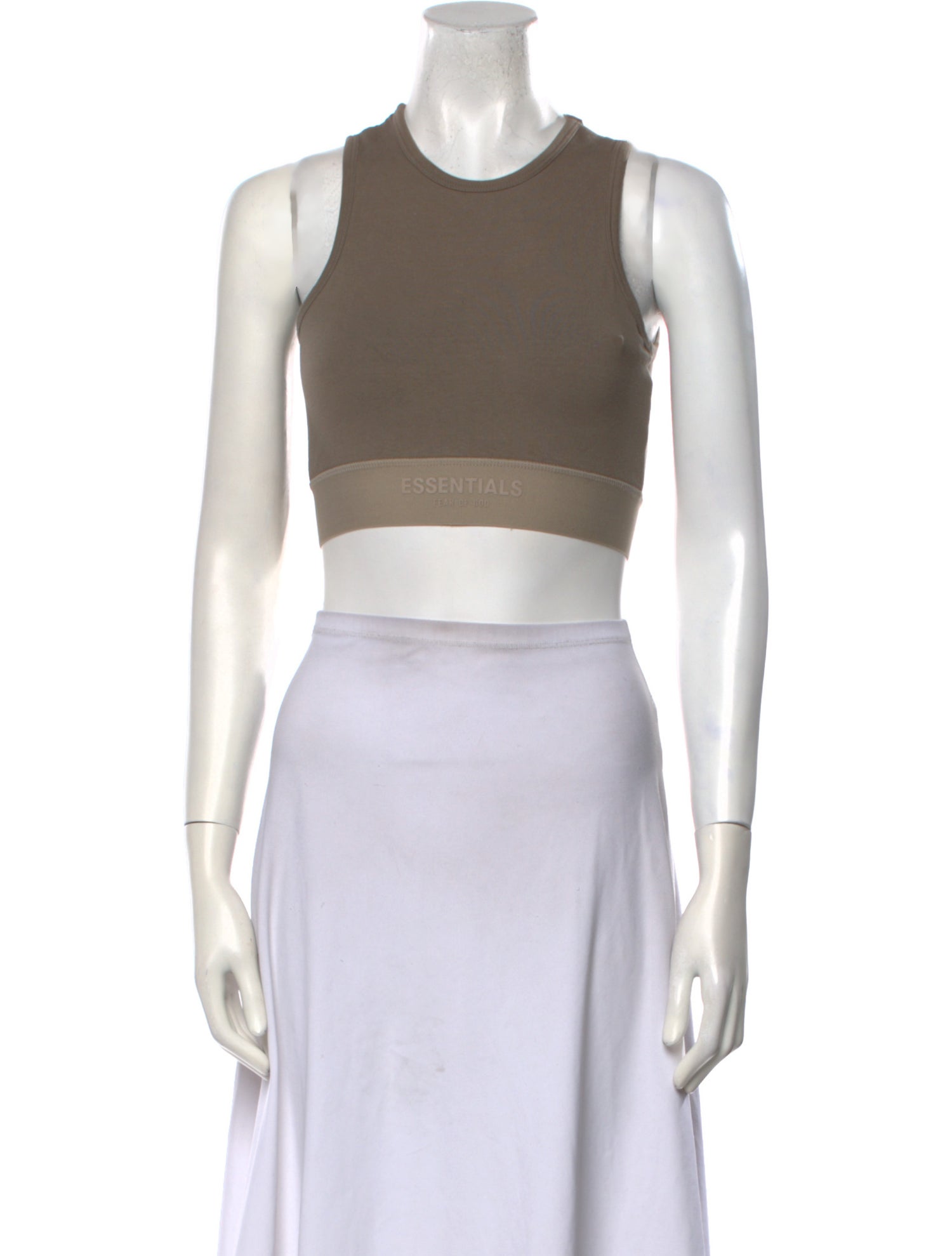 Essentials - Fear of God Crew Neck Sleeveless Crop Top