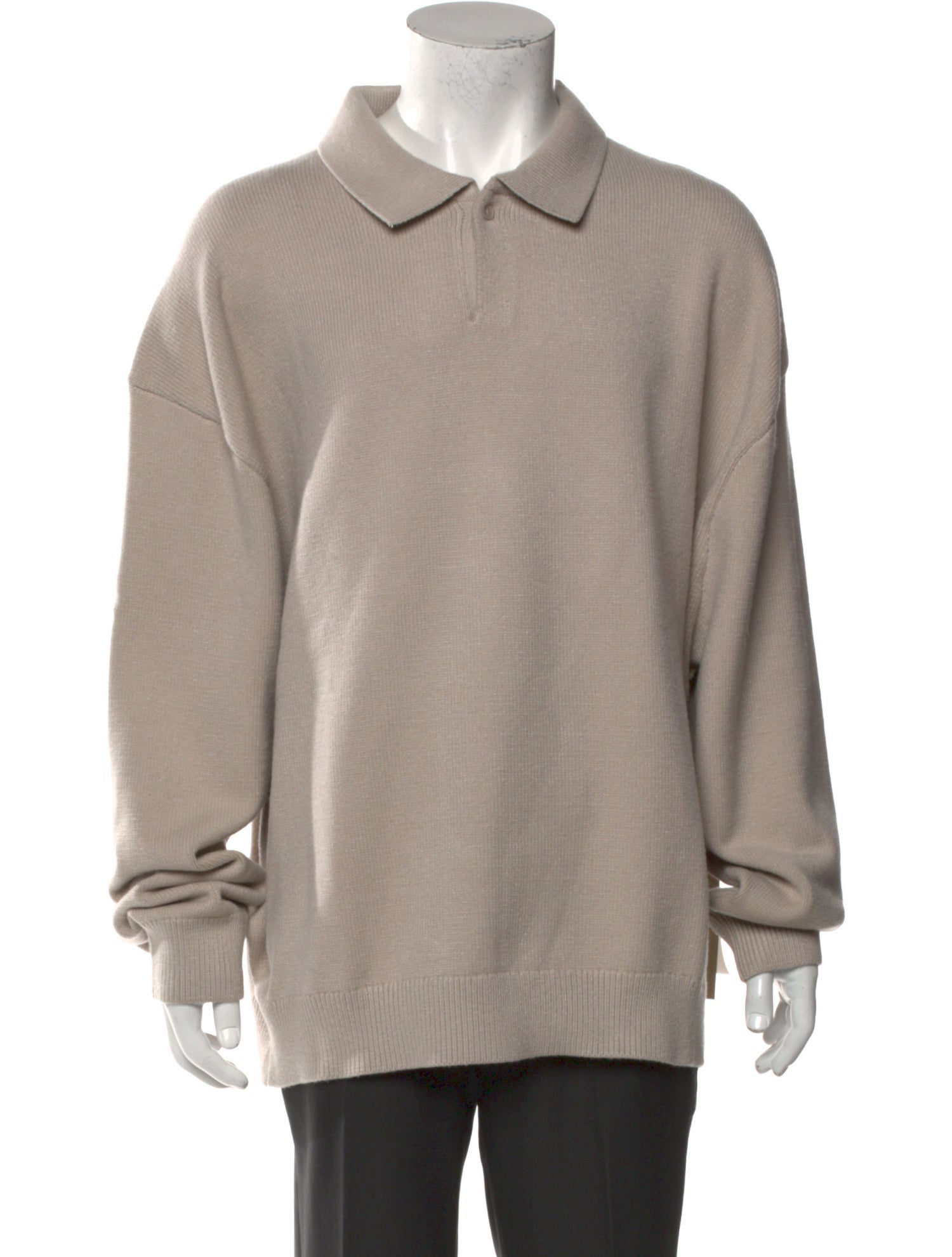 Essentials - Fear of God Collar Long Sleeve Polo Sweater w/ Tags