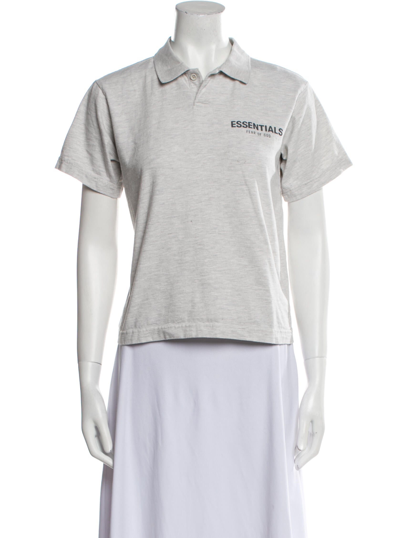Essentials - Fear of God Graphic Print Short Sleeve Polo