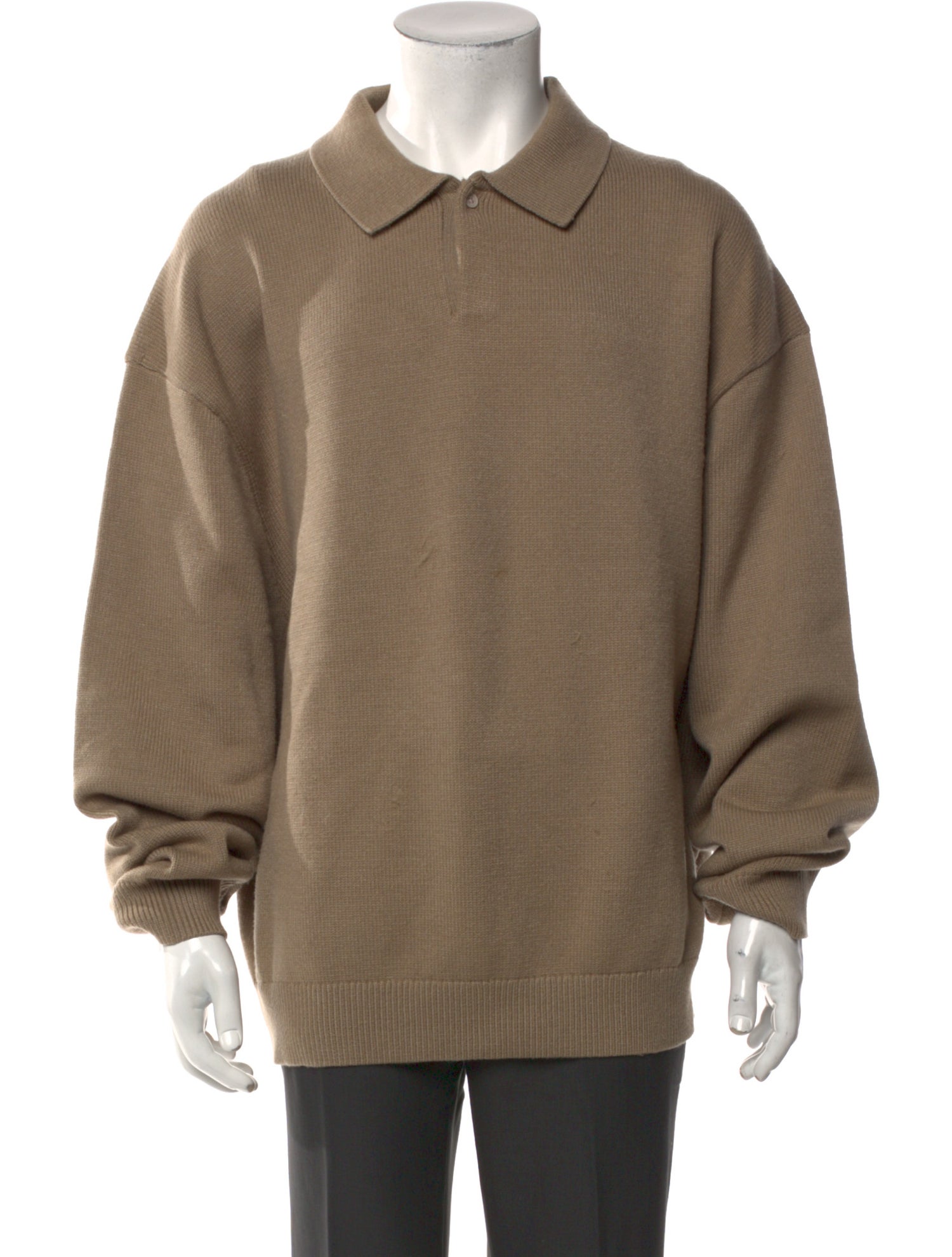 Essentials - Fear of God Collar Long Sleeve Polo Sweater