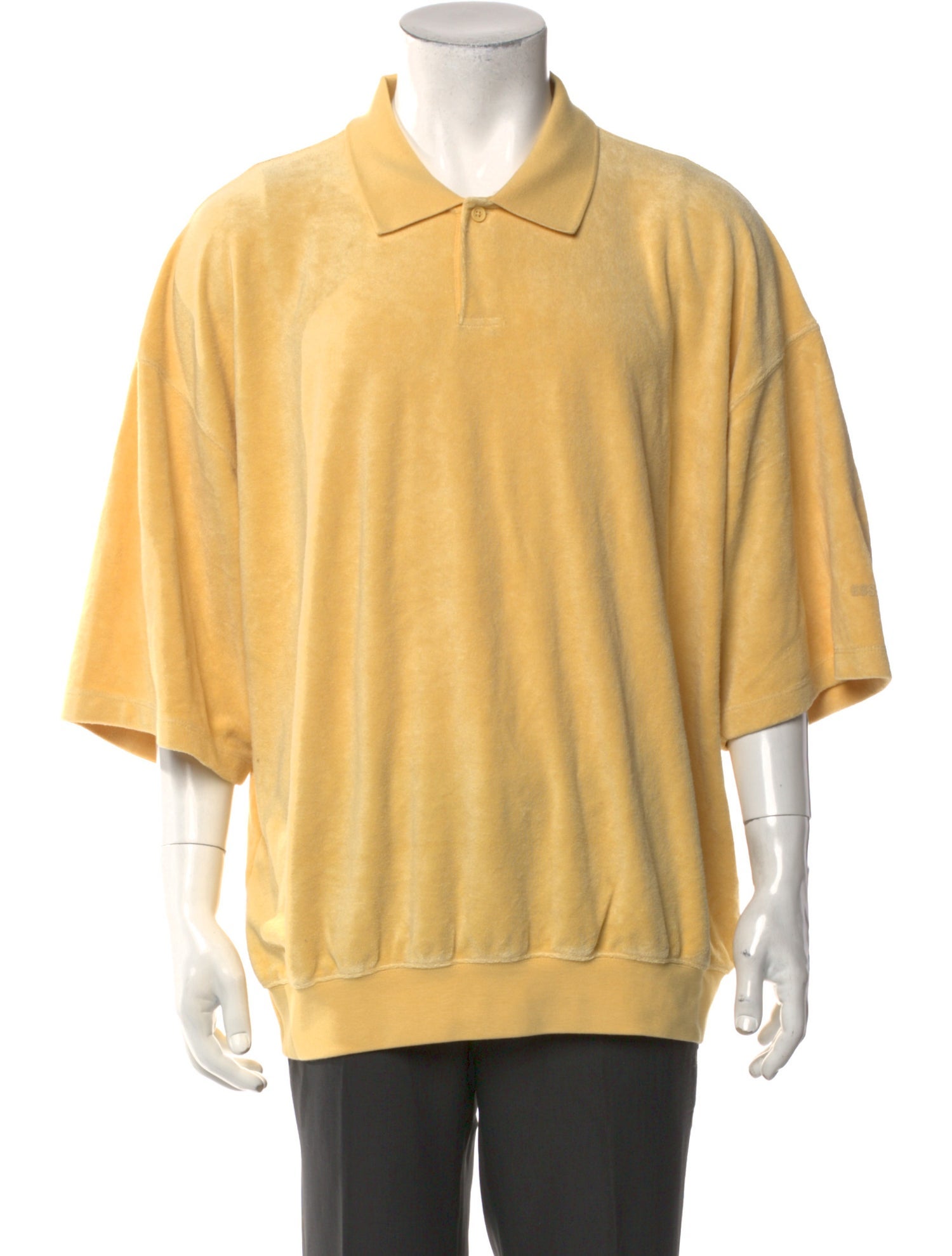 Essentials - Fear of God Collar Three-Quarter Sleeve Polo Shirt