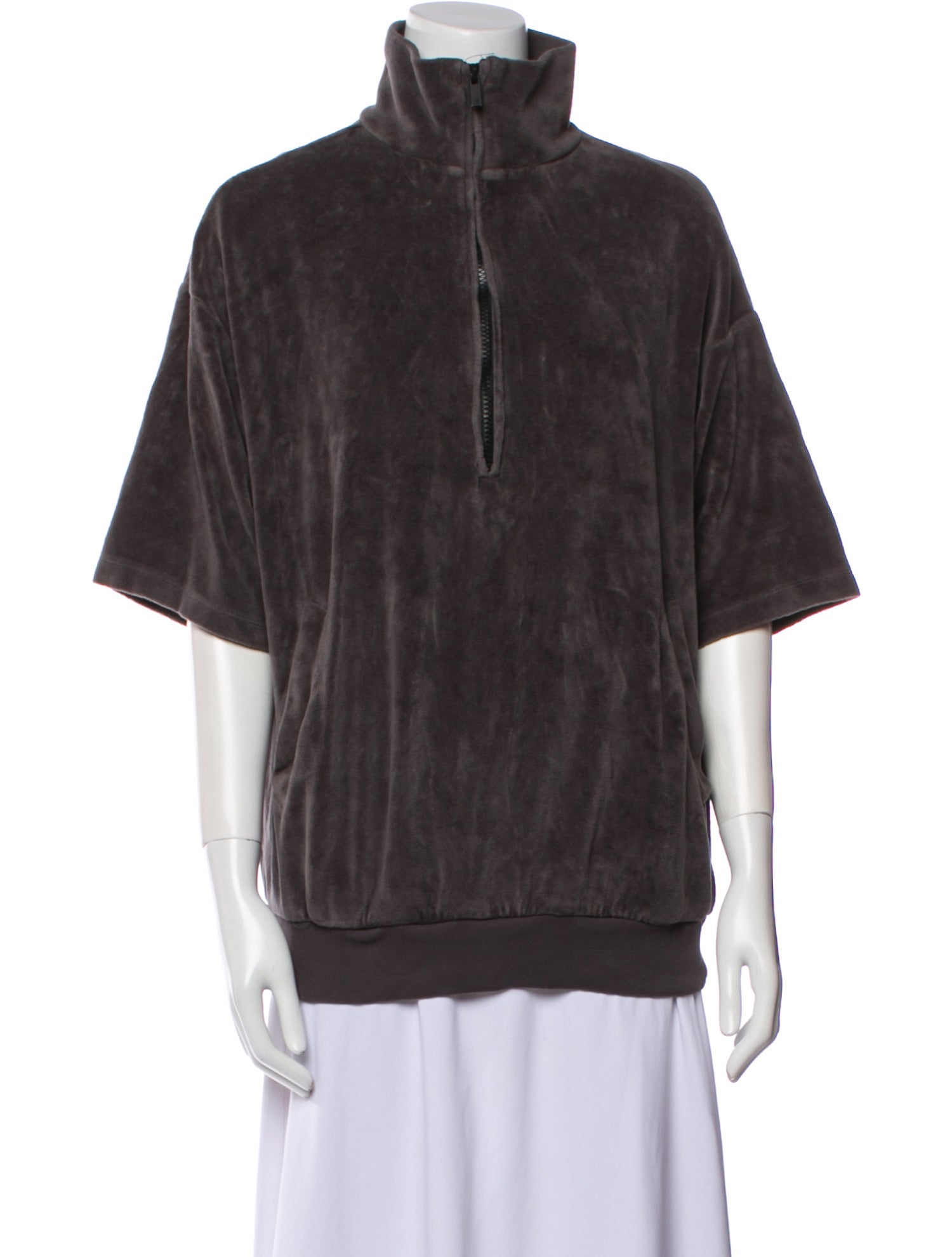 Essentials - Fear of God Mock Neck Short Sleeve Sweatshirt