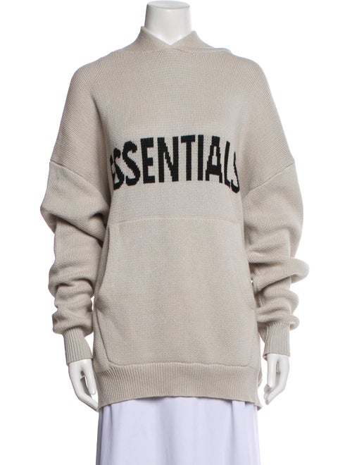 Essentials - Fear of God Graphic Print Mock Neck Sweater