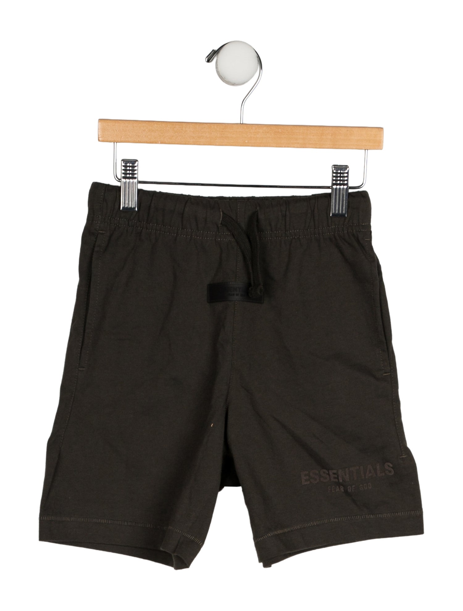 Essentials - Fear of God Flocked Logo Drawstring Shorts
