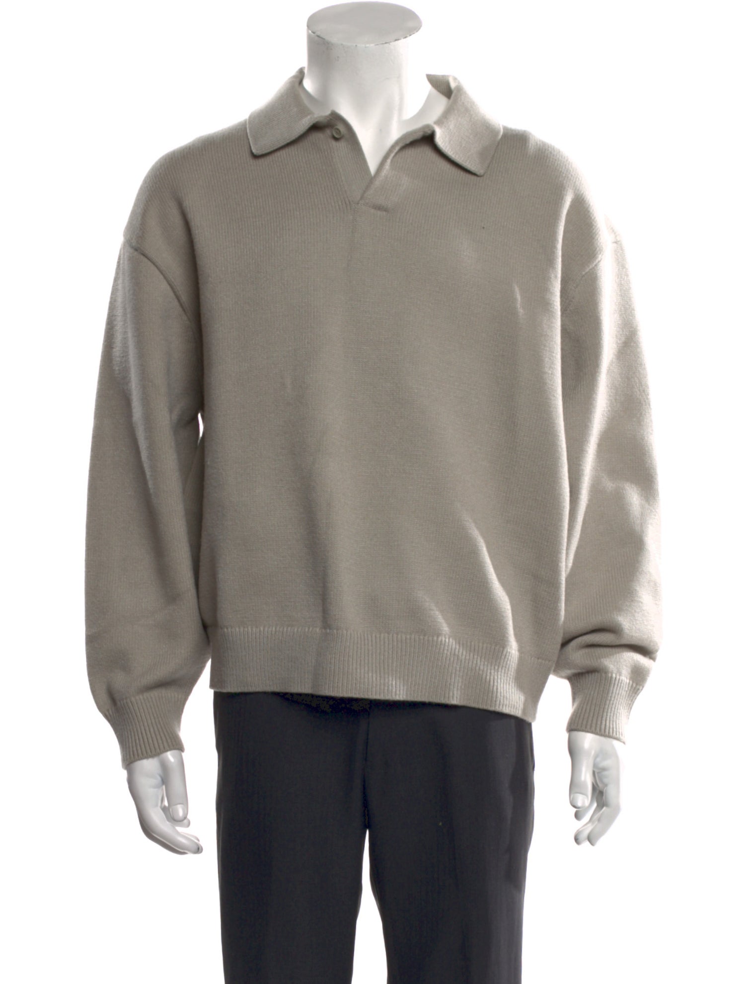 Essentials - Fear of God Collar Long Sleeve Polo Sweater