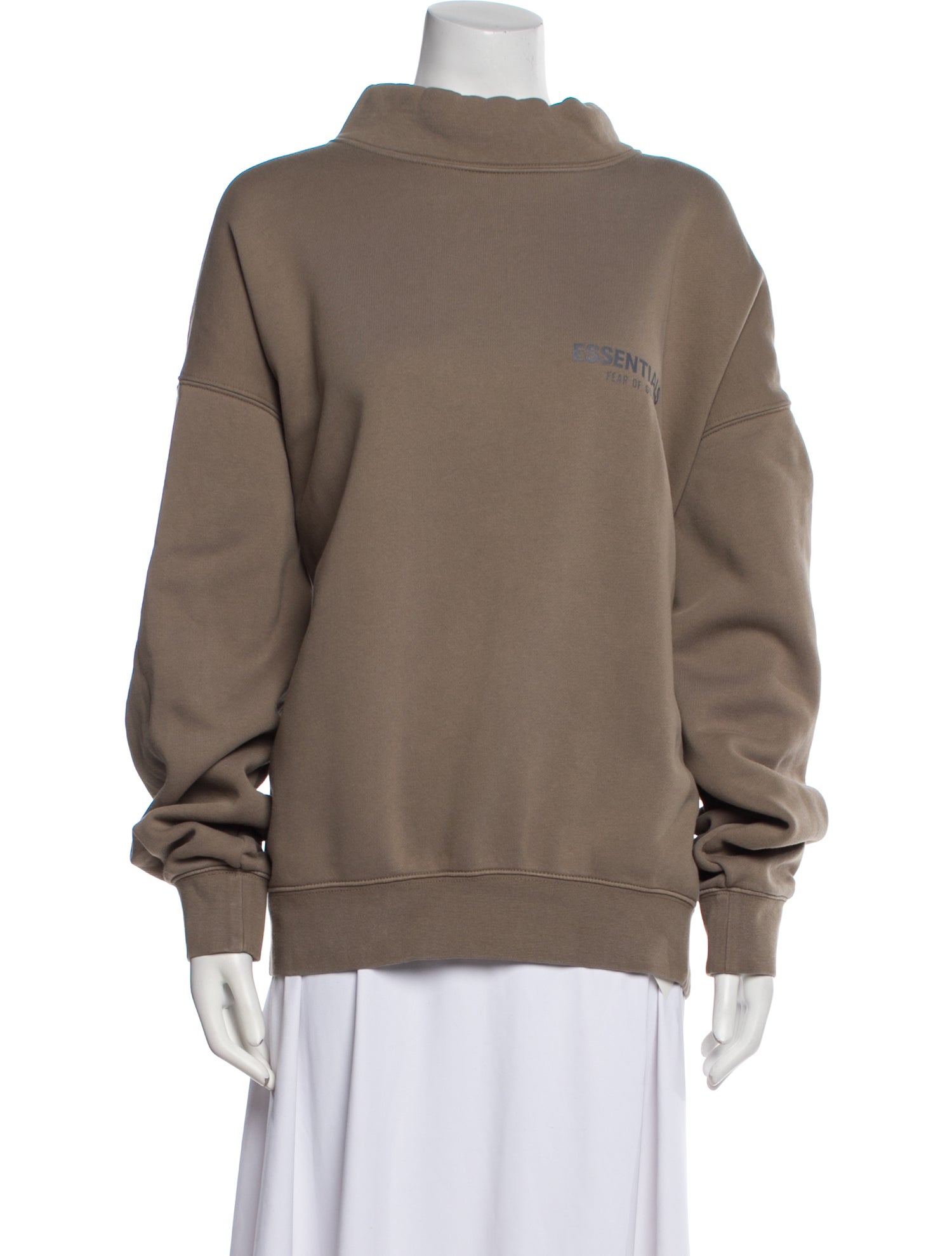 Essentials - Fear of God Mock Neck Long Sleeve Sweatshirt