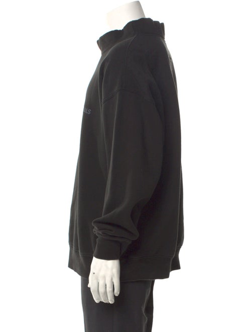 Essentials - Fear of God Reflective Logo Mock Neck Graphic Print Sweatshirt