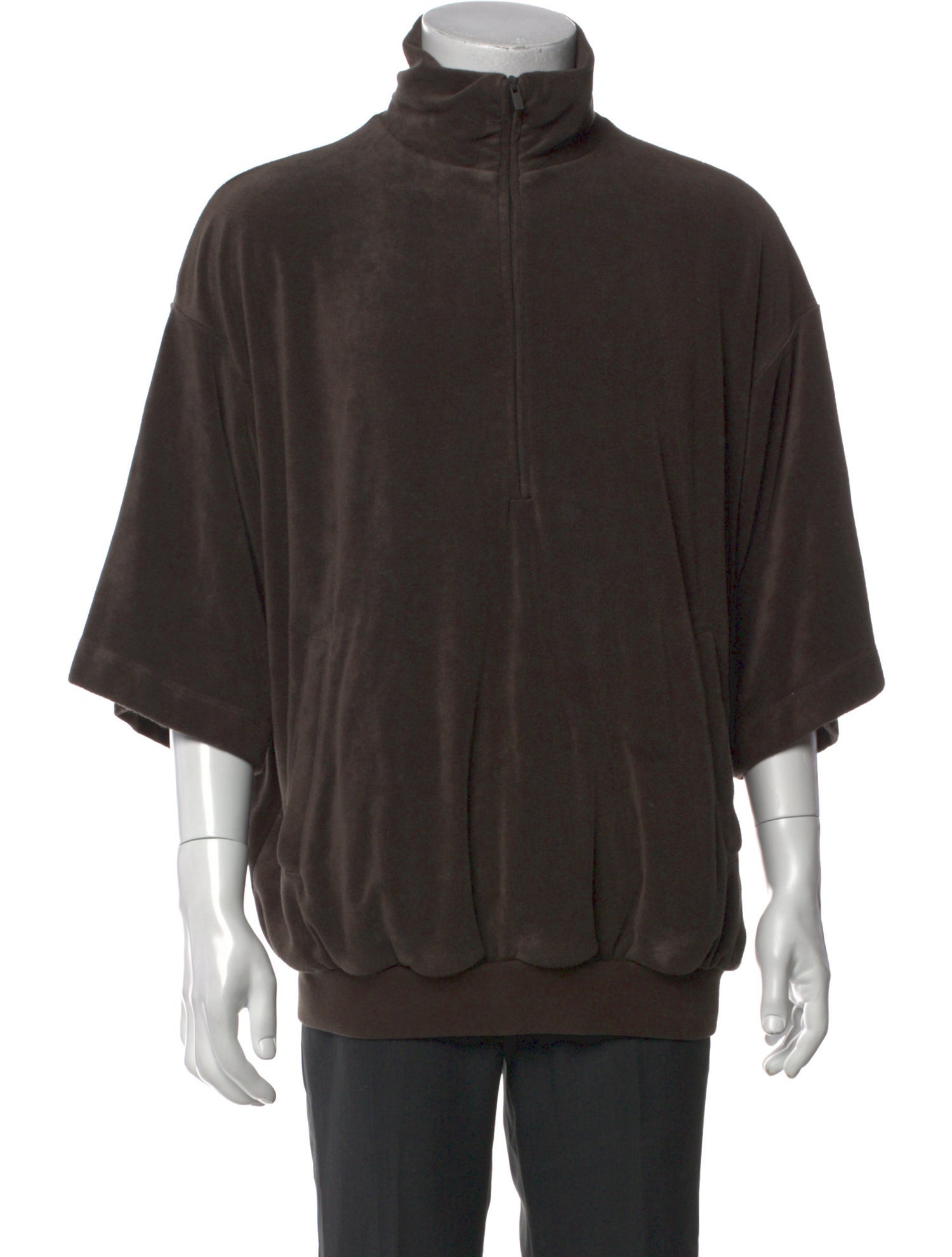 Essentials - Fear of God Mock Neck Three-Quarter Sleeve T-Shirt