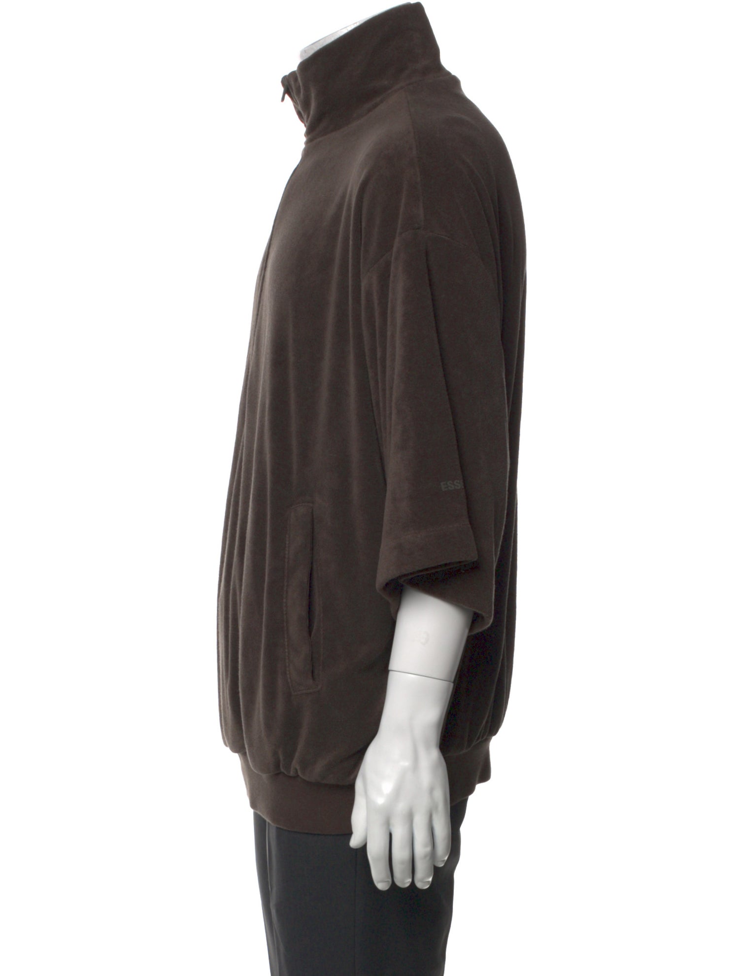 Essentials - Fear of God Mock Neck Three-Quarter Sleeve T-Shirt